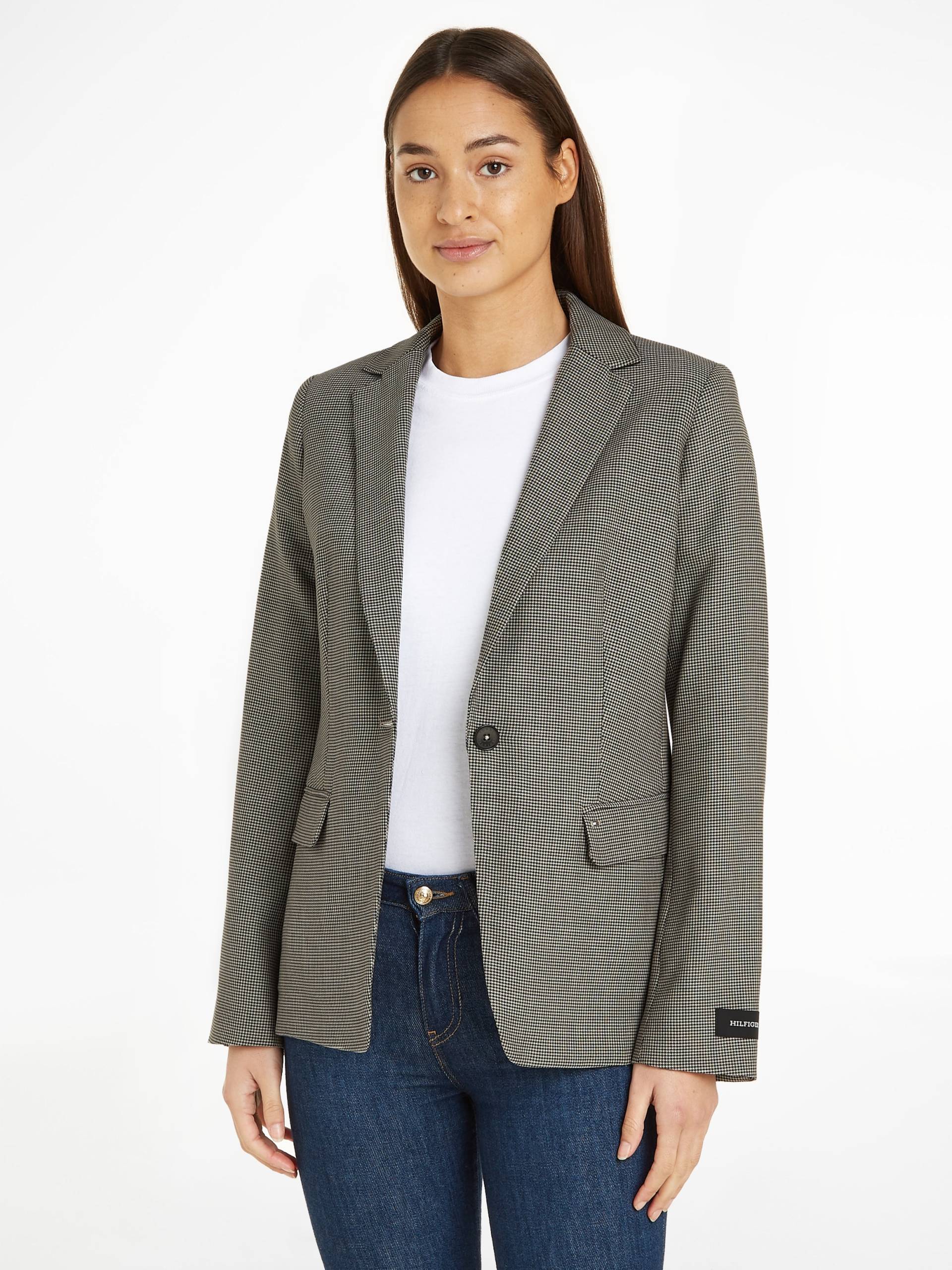 Tommy Hilfiger Kurzblazer »REGULAR SB BLAZER«, mit Logostickerei von TOMMY HILFIGER