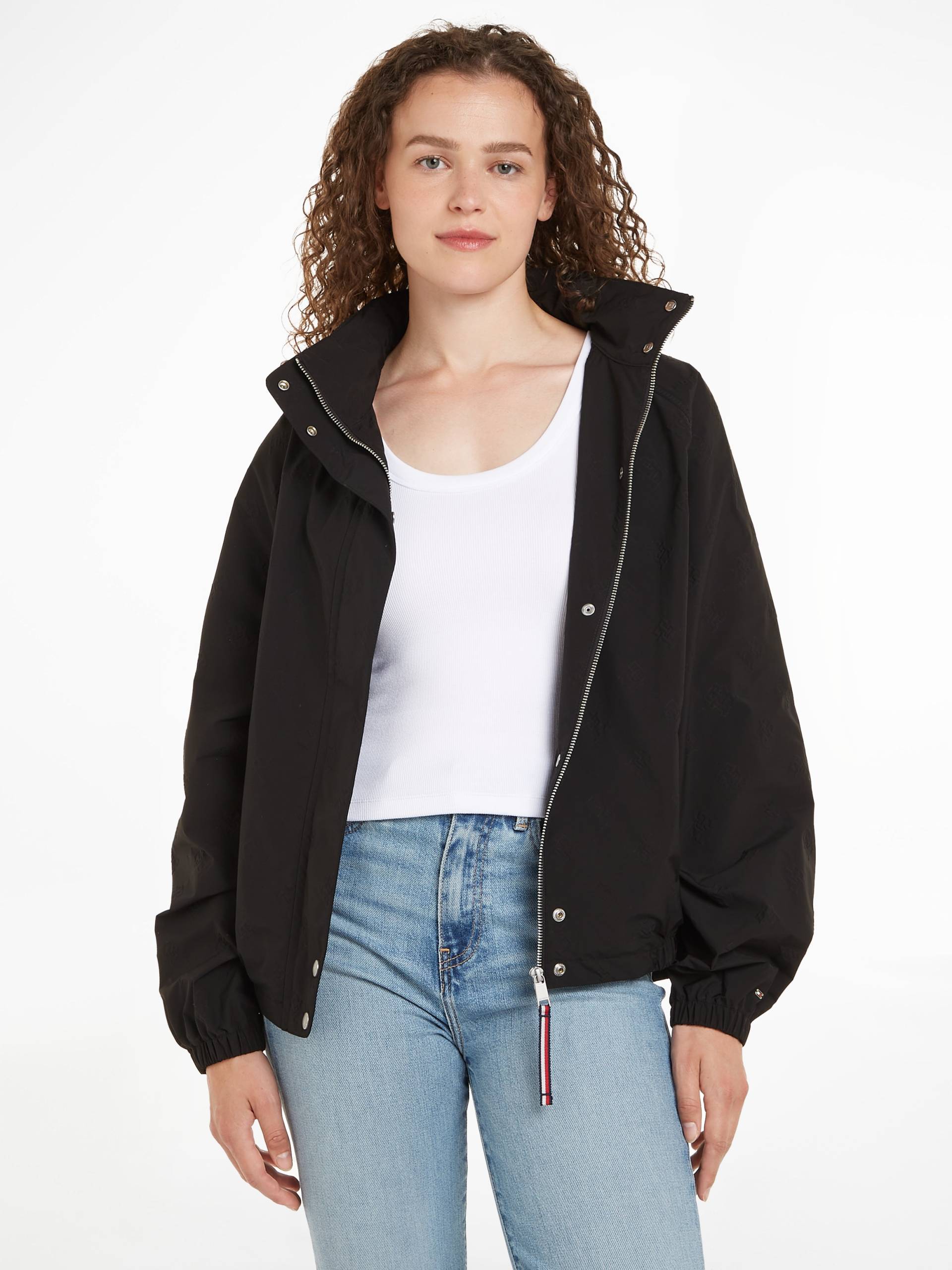 Tommy Hilfiger Kurzjacke »CMD NYLON SHORT REGATTA«, mit Sturmriegel hinten von TOMMY HILFIGER