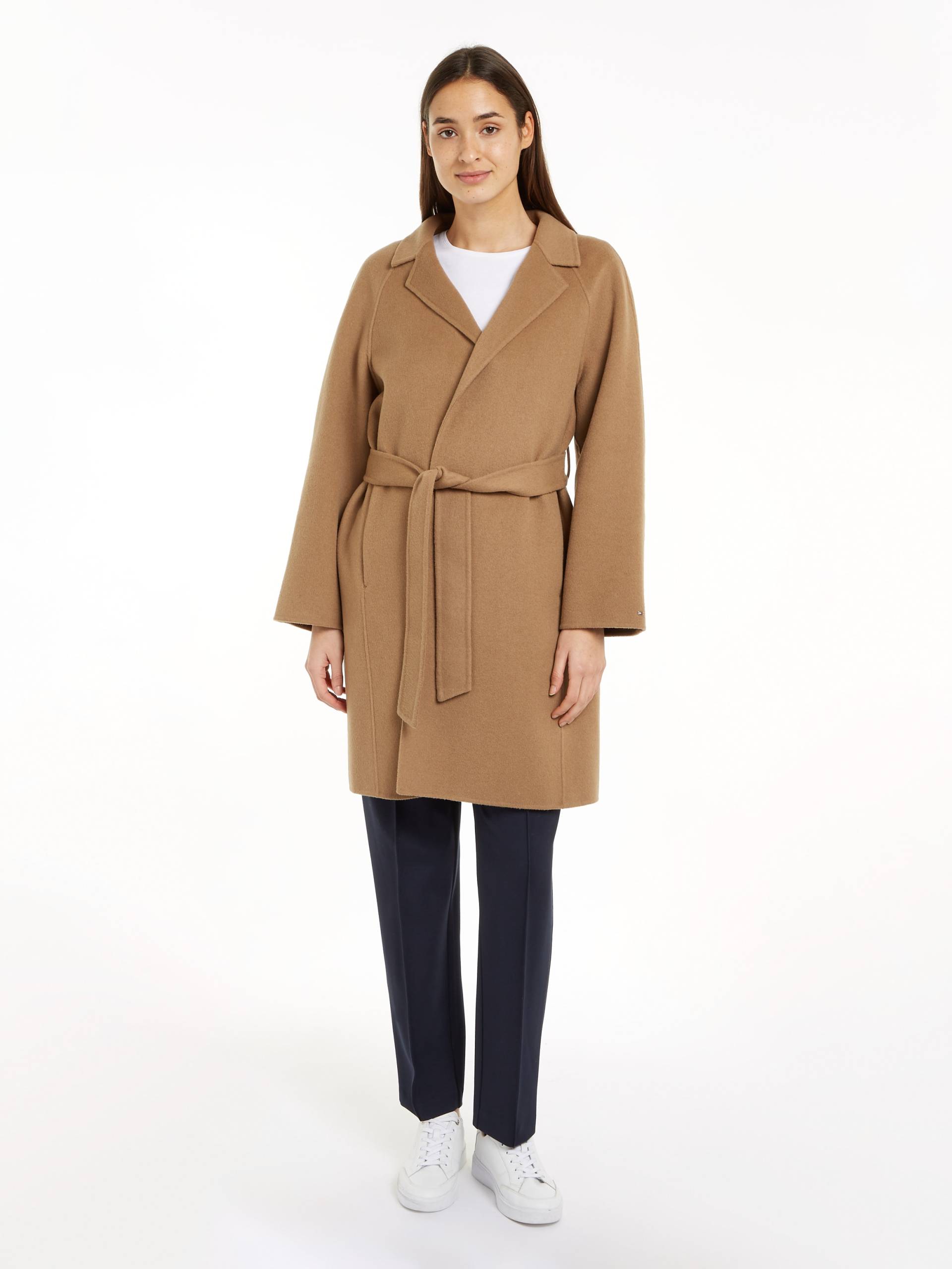 Tommy Hilfiger Kurzmantel »REG DF WOOL BELTED COAT«, mit Gürtel Tommy Hilfiger Kurzmantel »REG DF WOOL BELTED COAT«, mit Gürtel von TOMMY HILFIGER