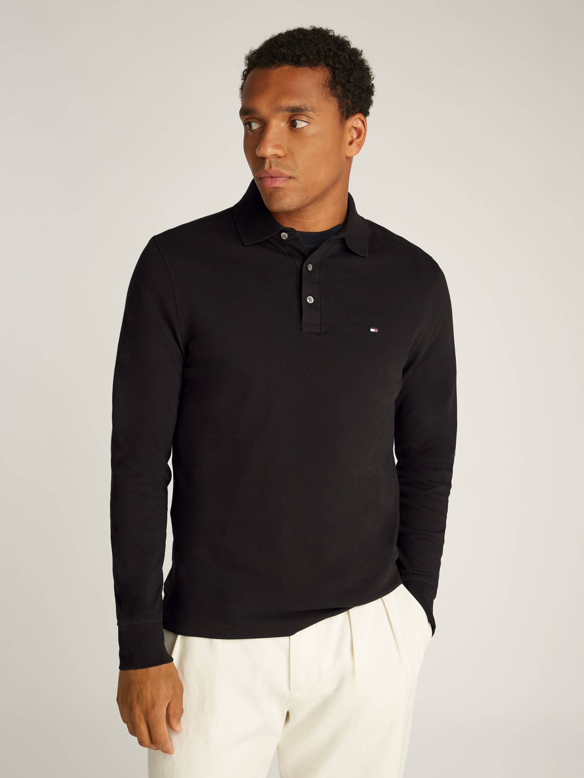 Tommy Hilfiger Langarm-Poloshirt »1985 SLIM LS POLO« von TOMMY HILFIGER