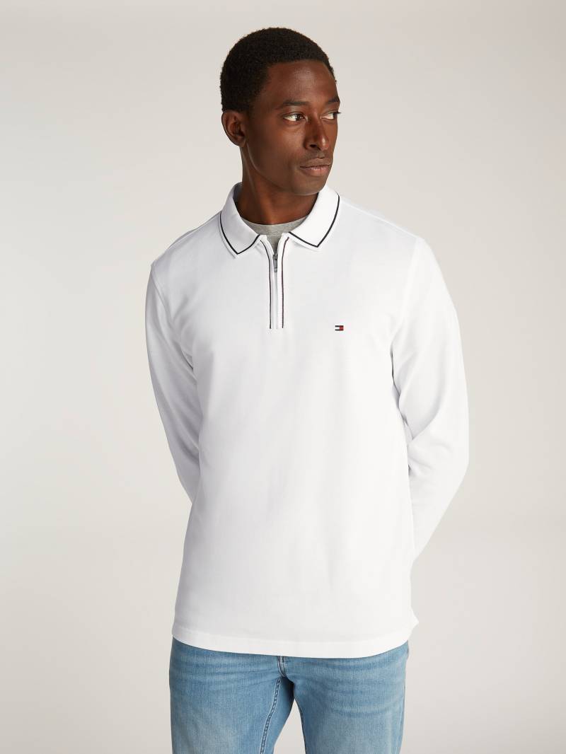 Tommy Hilfiger Langarm-Poloshirt »LS ZIP RWB DETAIL REG POLO« von TOMMY HILFIGER