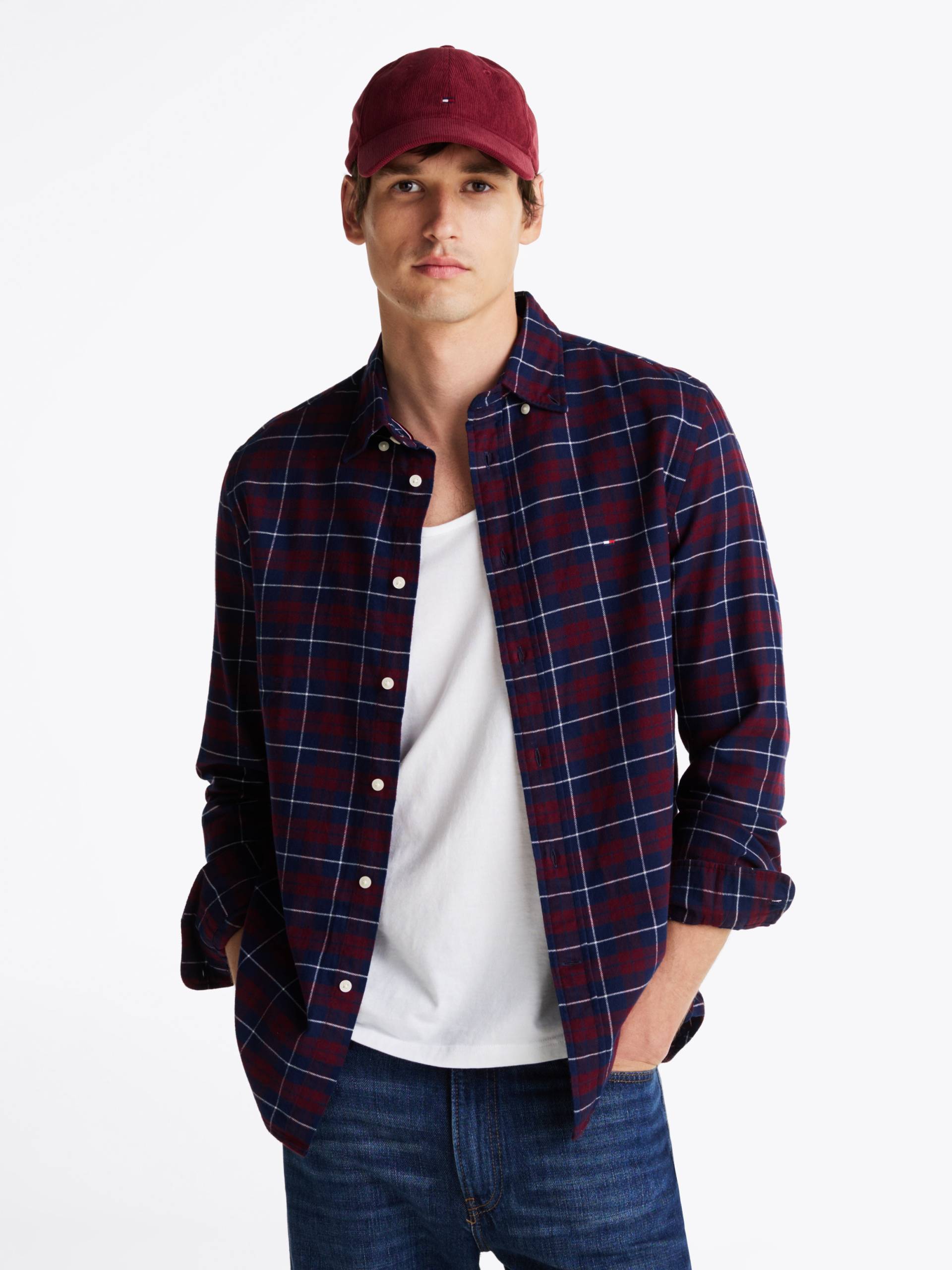 Tommy Hilfiger Langarmhemd »BRUSHED EASY CHECK RF SHIRT«, mehrfarbig kariert von TOMMY HILFIGER