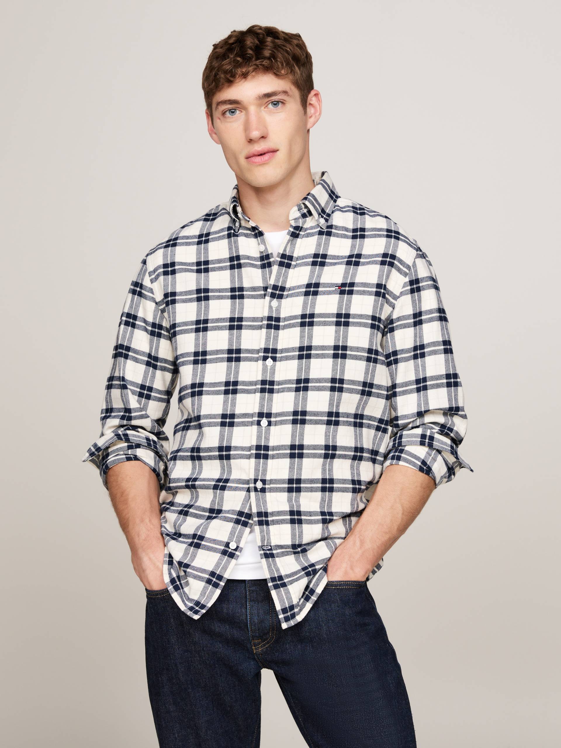 Tommy Hilfiger Langarmhemd »BRUSHED EASY CHECK RF SHIRT«, mehrfarbig kariert von TOMMY HILFIGER