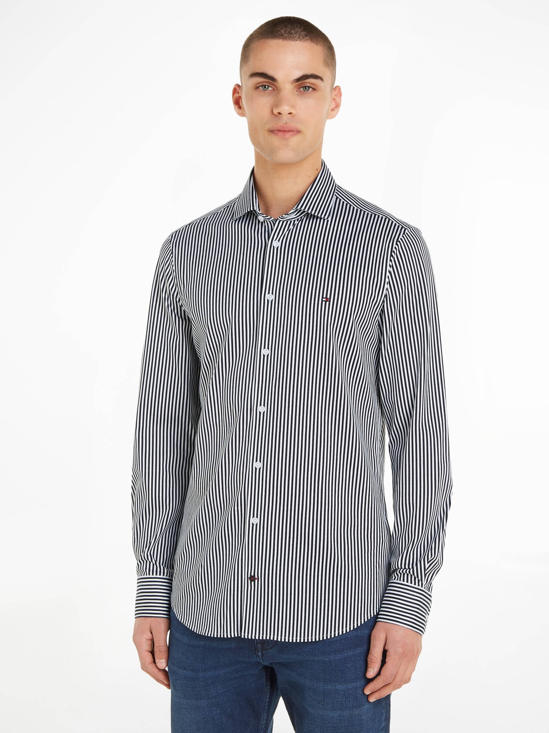 Tommy Hilfiger Langarmhemd »CL KNITTED STRIPE SF SHIRT« von TOMMY HILFIGER