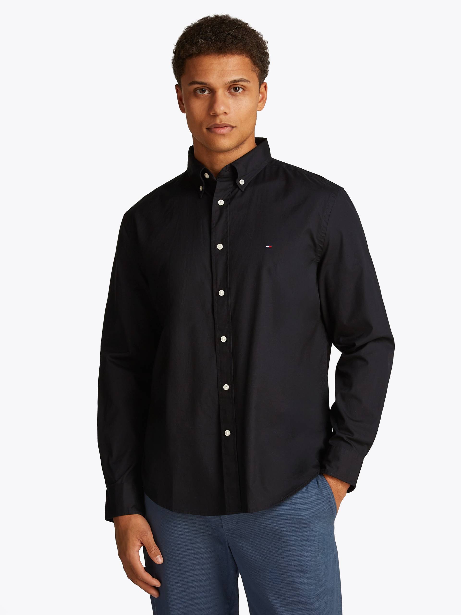 Tommy Hilfiger Langarmhemd »CORE FLEX POPLIN SOLID RF SHIRT« von TOMMY HILFIGER