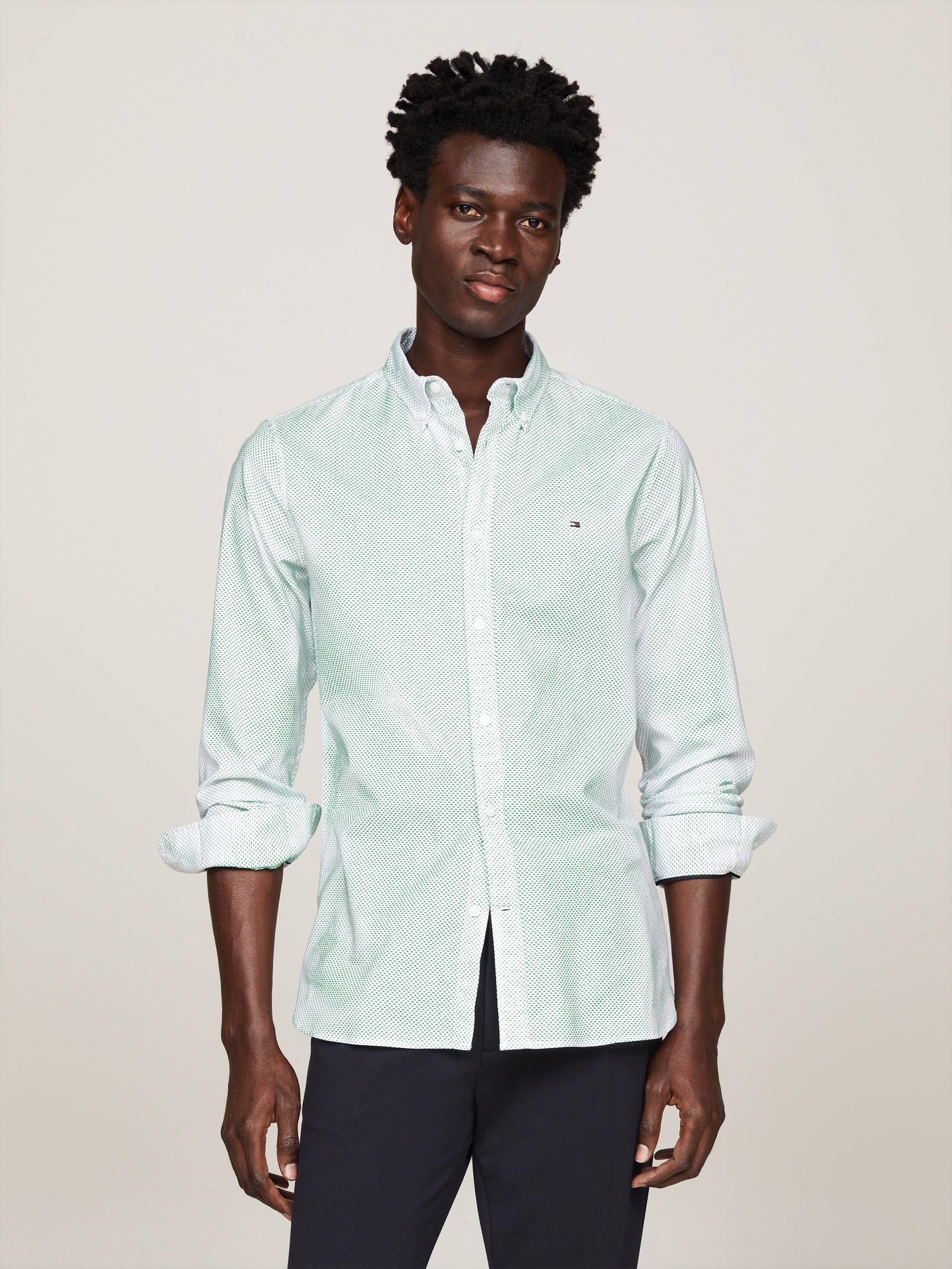 Tommy Hilfiger Langarmhemd »FLEX MINI PRINT SF SHIRT« Tommy Hilfiger Langarmhemd »FLEX MINI PRINT SF SHIRT« von TOMMY HILFIGER