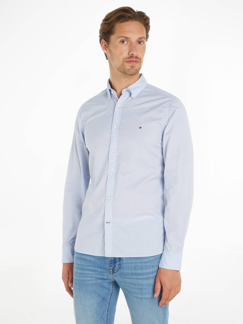 Tommy Hilfiger Langarmhemd »FLEX MINI PRINT SF SHIRT« von TOMMY HILFIGER