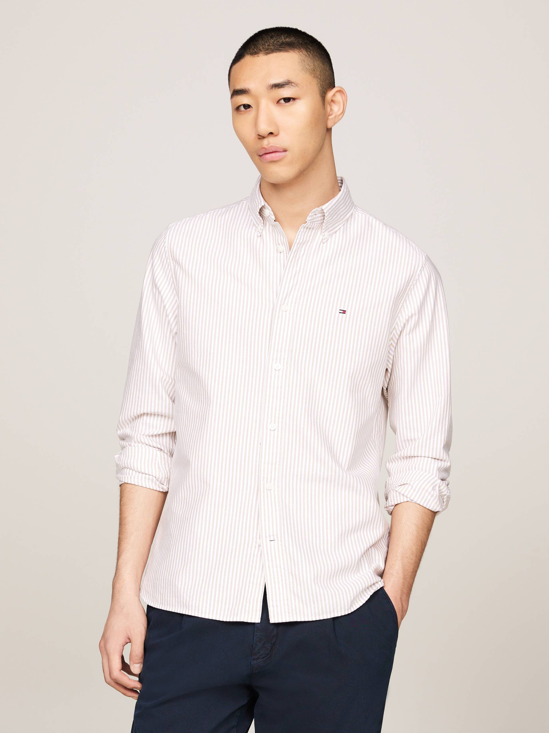 Tommy Hilfiger Langarmhemd »HERITAGE OXFORD STRIPE RF SHIRT« von TOMMY HILFIGER