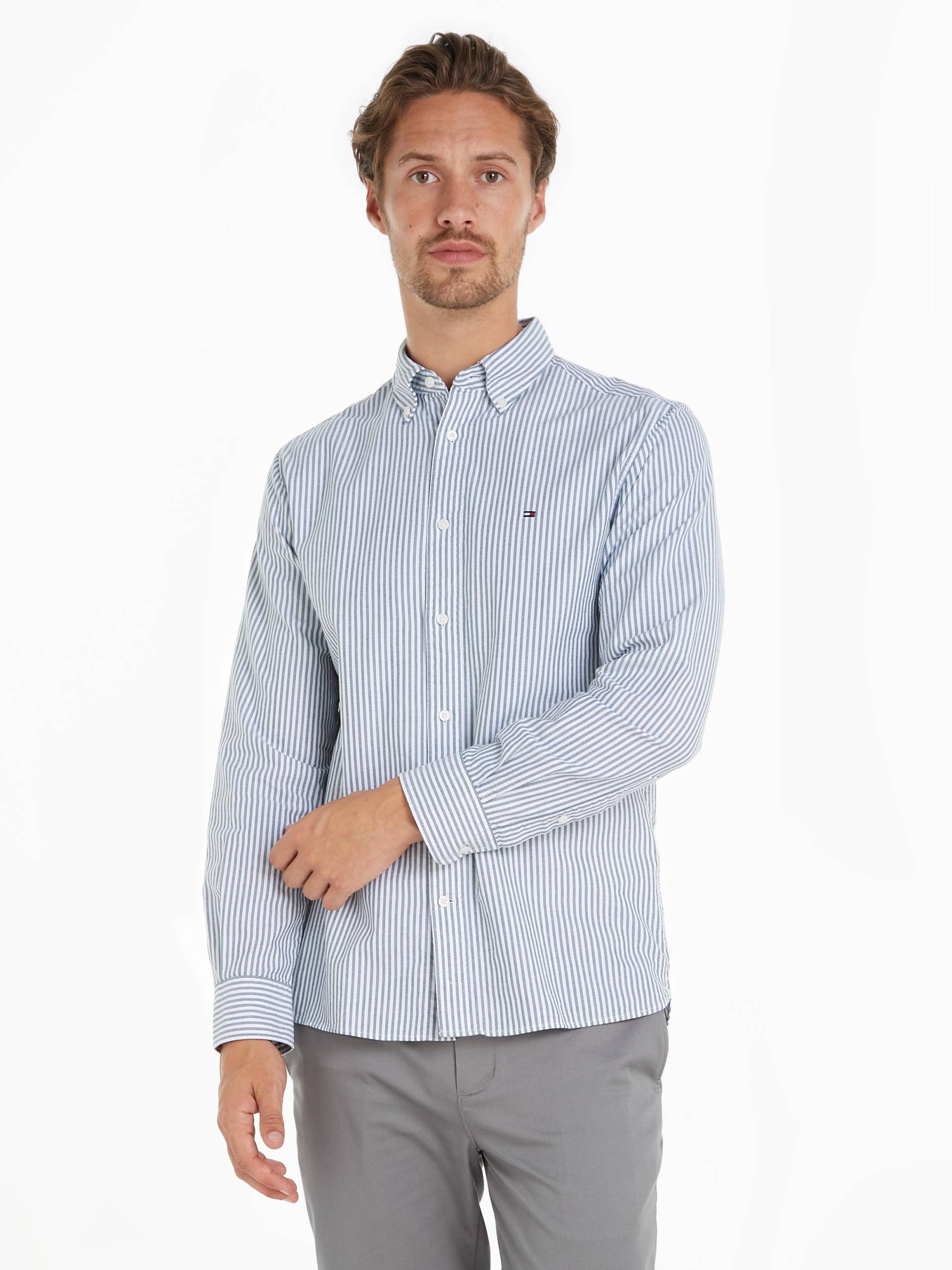 Tommy Hilfiger Langarmhemd »HERITAGE OXFORD STRIPE RF SHIRT« von TOMMY HILFIGER