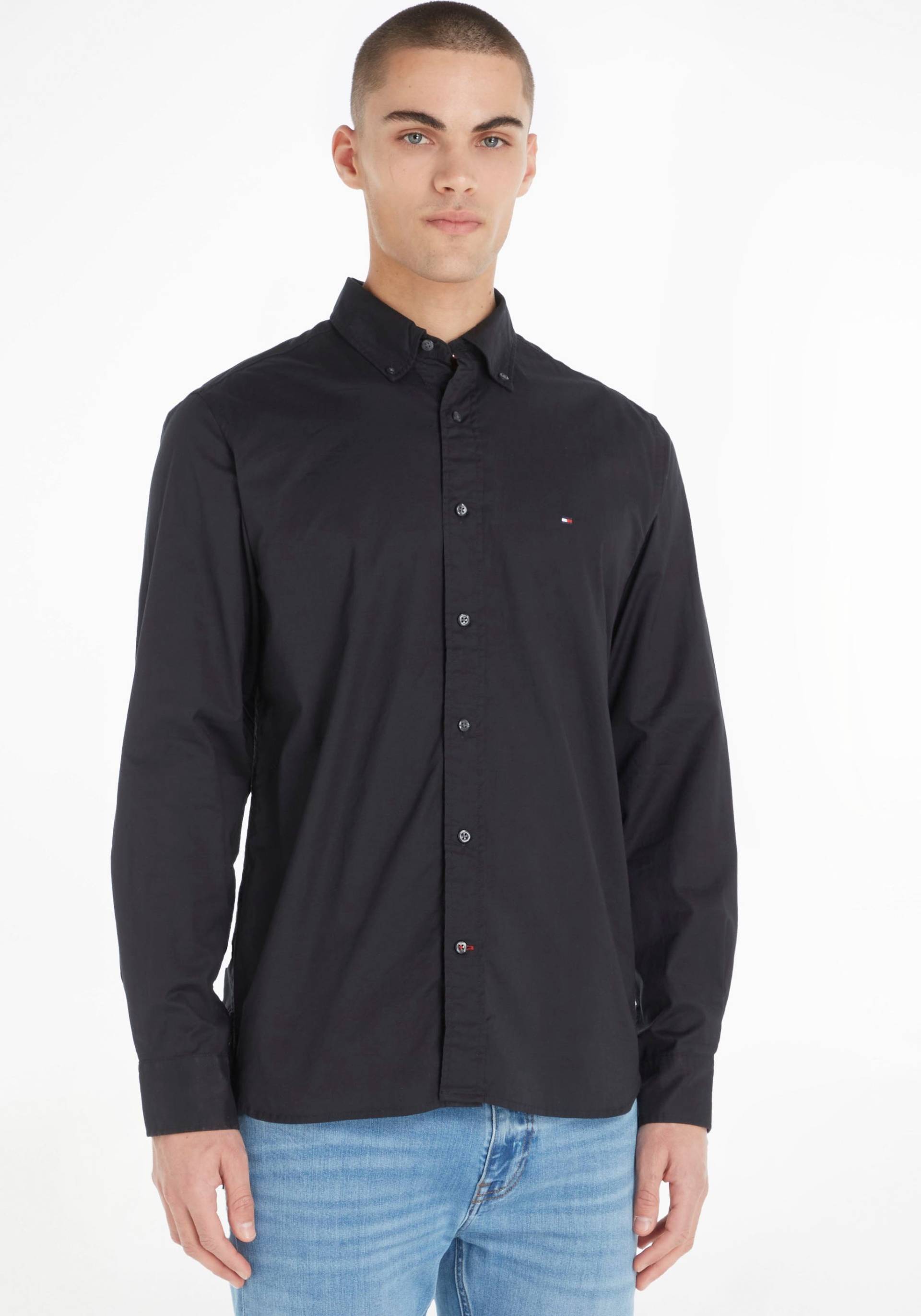 Tommy Hilfiger Langarmhemd »LA-Hemd Flex Poplin« von TOMMY HILFIGER