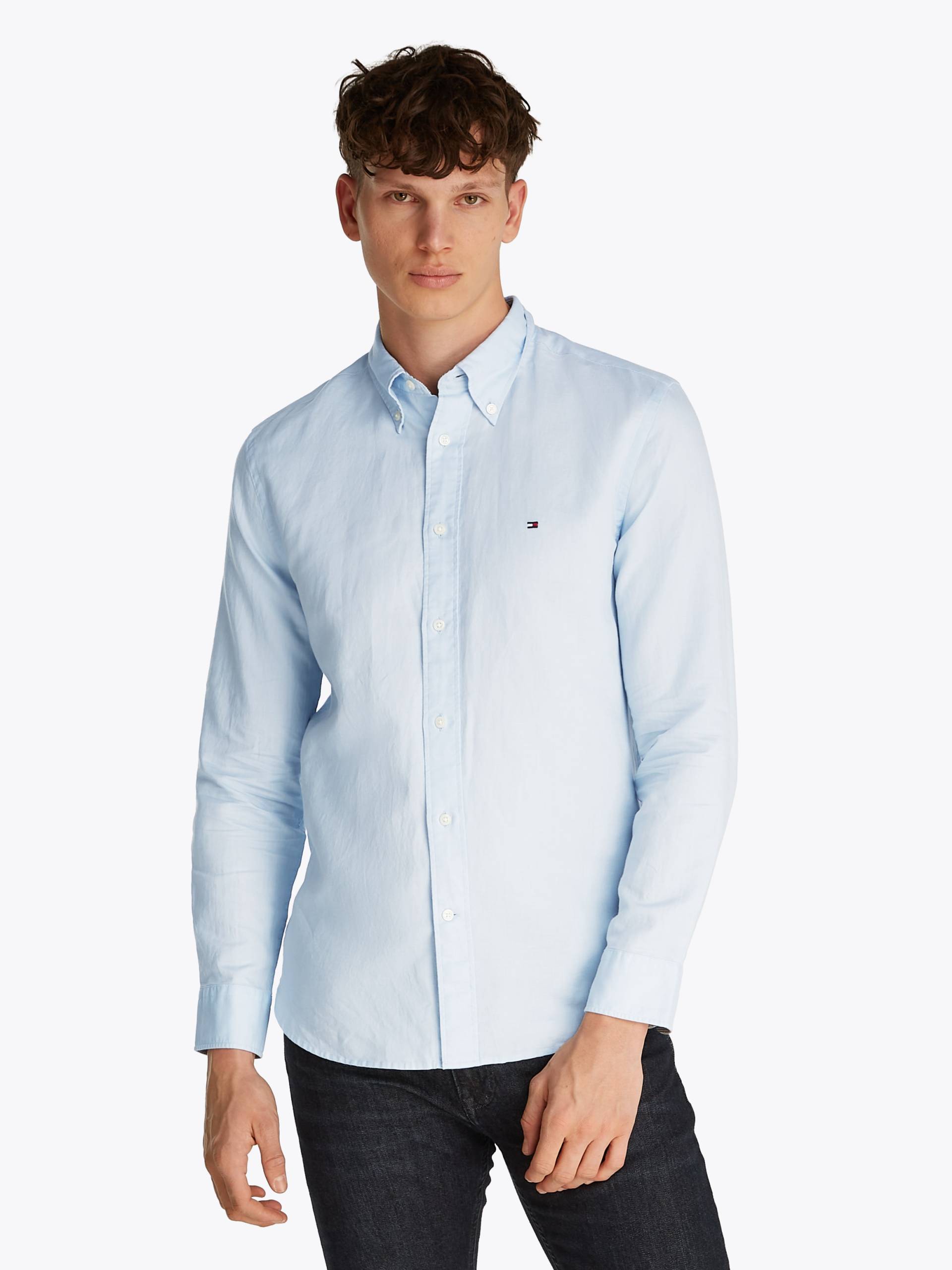 Tommy Hilfiger Langarmhemd »LINEN BLEND SOLID RF SHIRT«, mit Button-down-Kragen Tommy Hilfiger Langarmhemd »LINEN BLEND SOLID RF SHIRT«, mit Button-down-Kragen von TOMMY HILFIGER