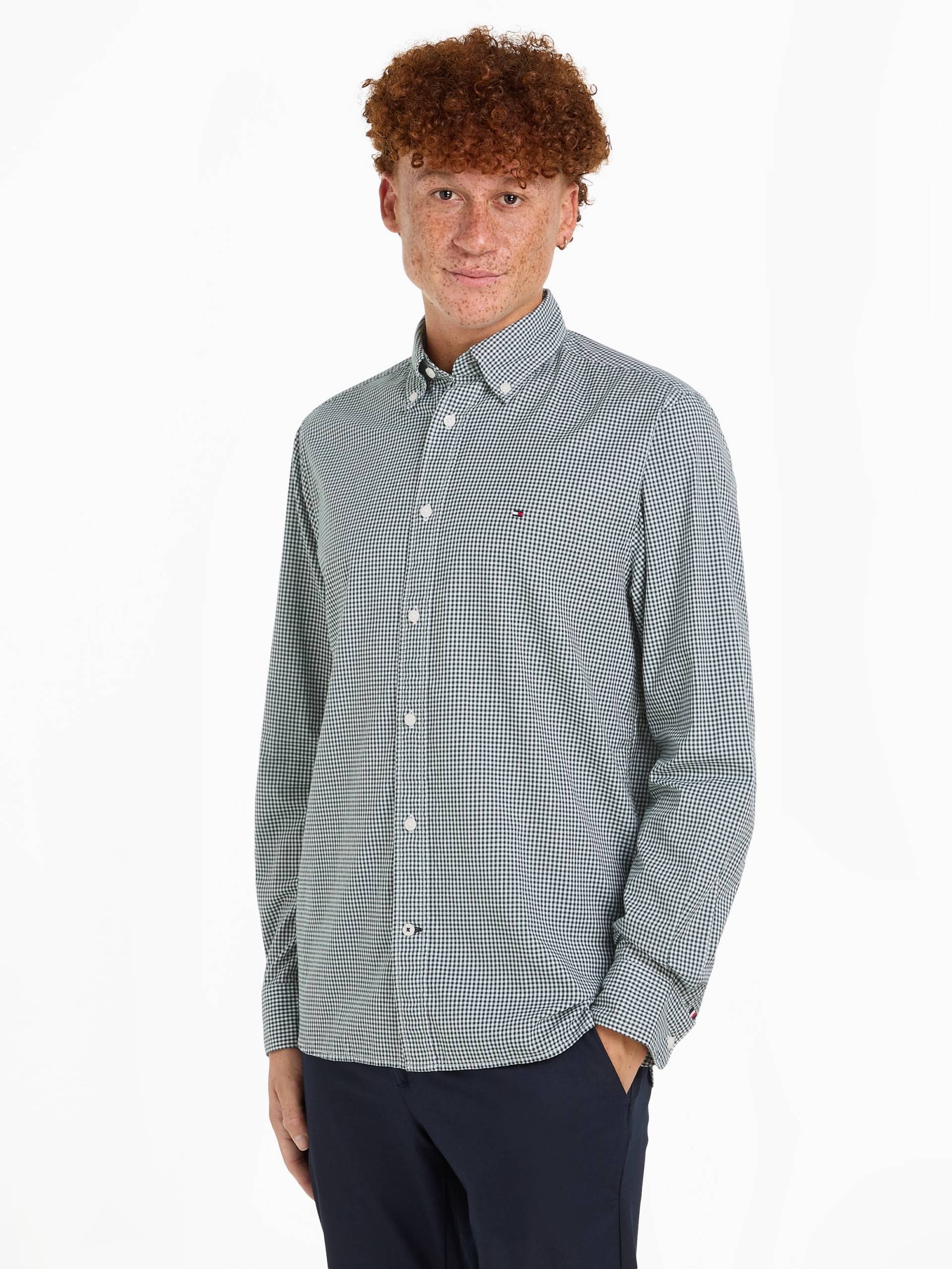 Tommy Hilfiger Langarmhemd »NAT. SOFT FLEX GINGHAM RF SHIRT« von TOMMY HILFIGER