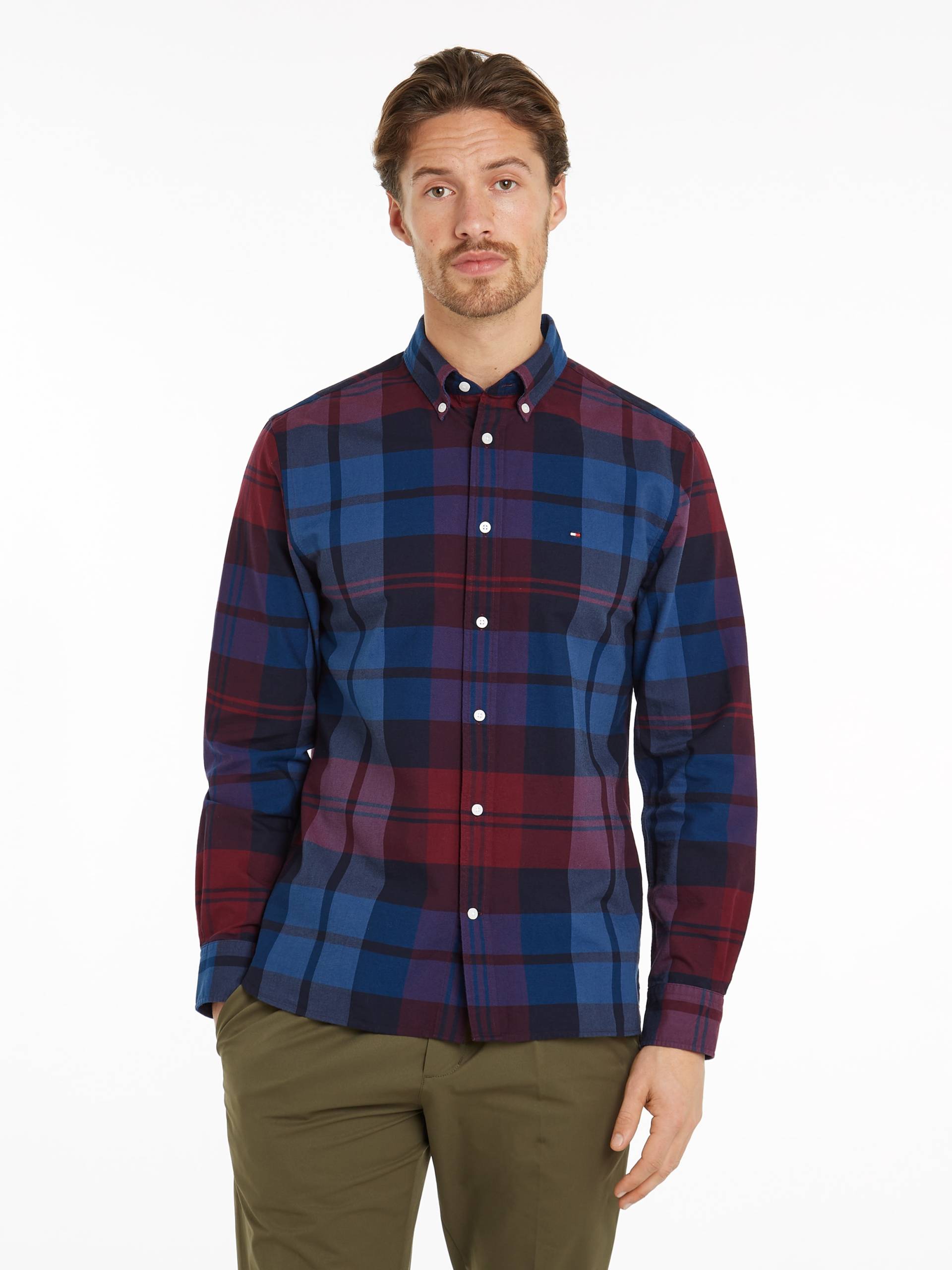 Tommy Hilfiger Langarmhemd »OXFORD BLACKWATCH CHK RF SHIRT« von TOMMY HILFIGER