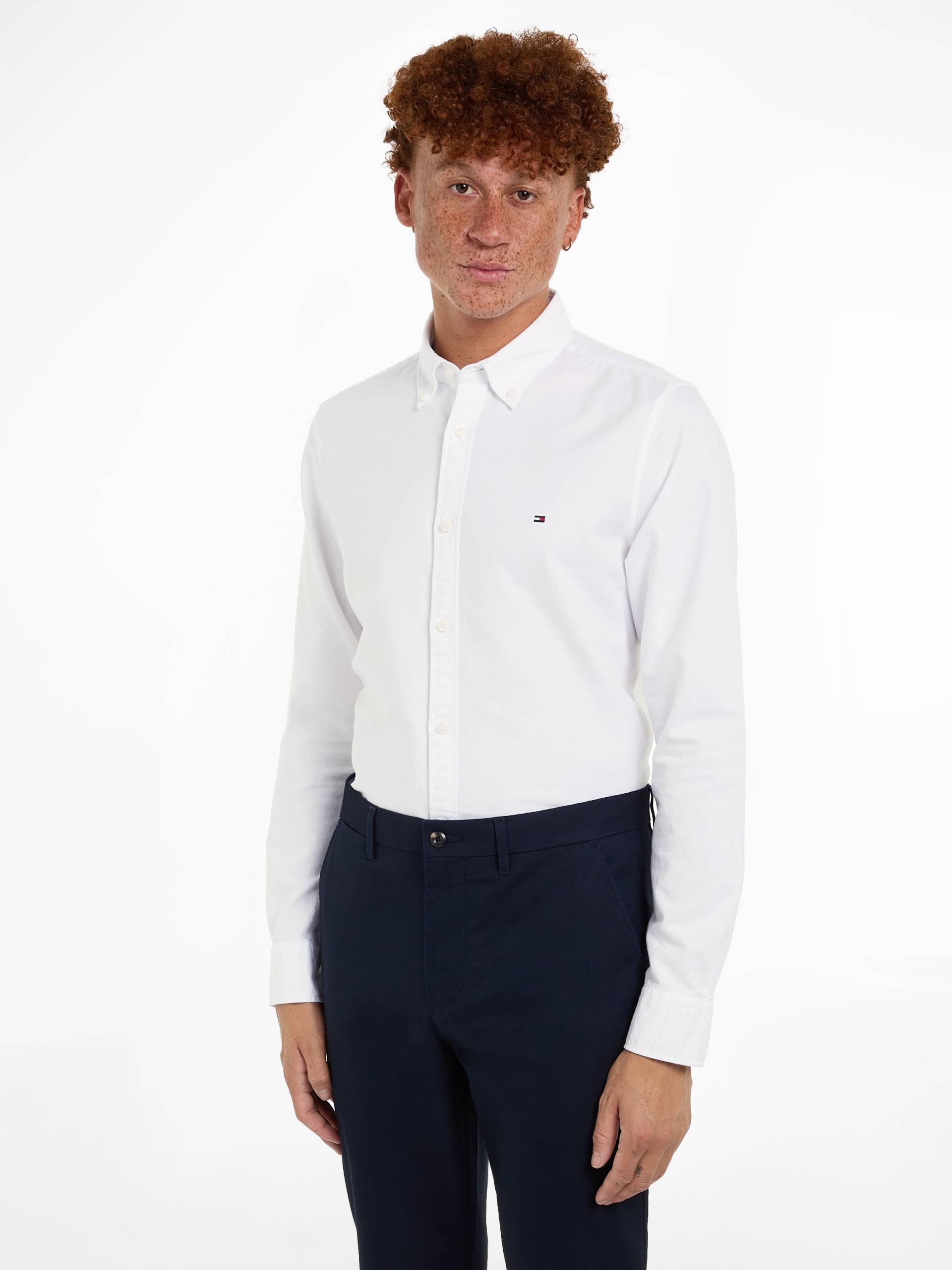 Tommy Hilfiger Langarmhemd »OXFORD DOBBY SF SHIRT« von TOMMY HILFIGER