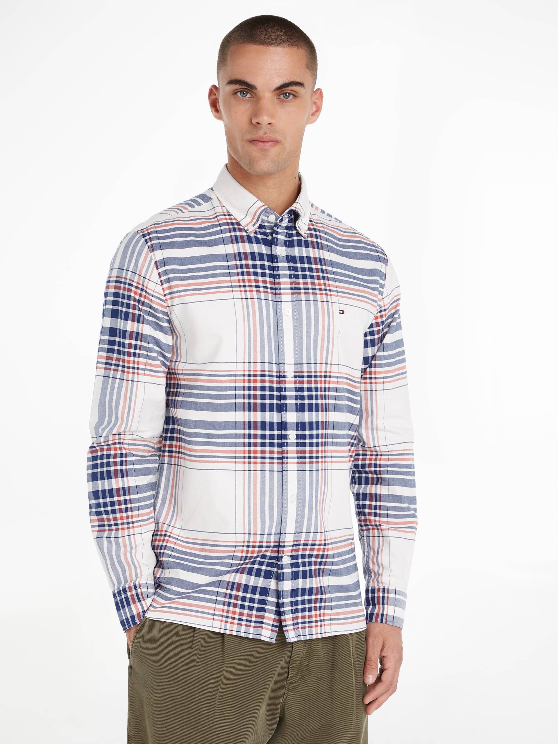 Tommy Hilfiger Langarmhemd »XL OXFORD CHECK RF SHIRT«, mit grossem Karomuster Tommy Hilfiger Langarmhemd »XL OXFORD CHECK RF SHIRT«, mit grossem Karomuster von TOMMY HILFIGER