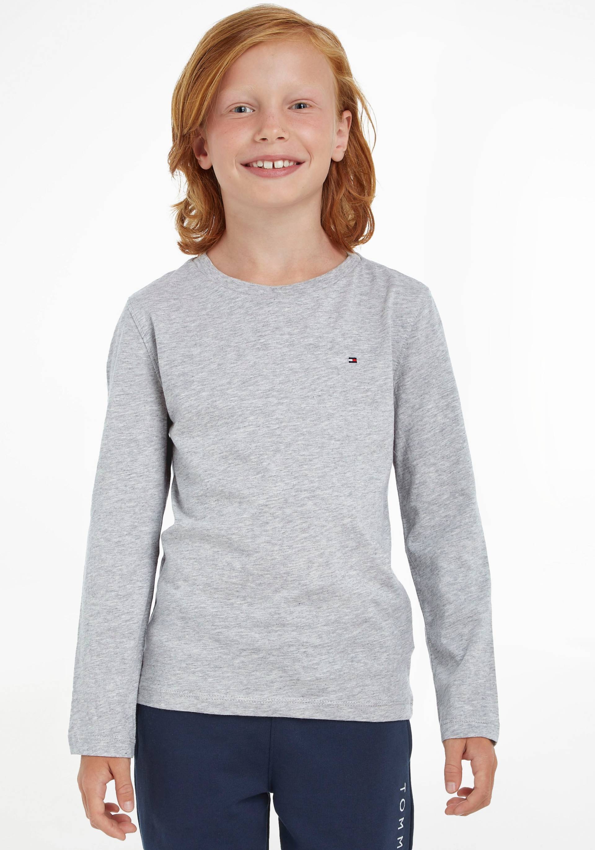 Tommy Hilfiger Langarmshirt »BOYS BASIC CN KNIT L/S«, Kinder Kids Junior MiniMe von TOMMY HILFIGER