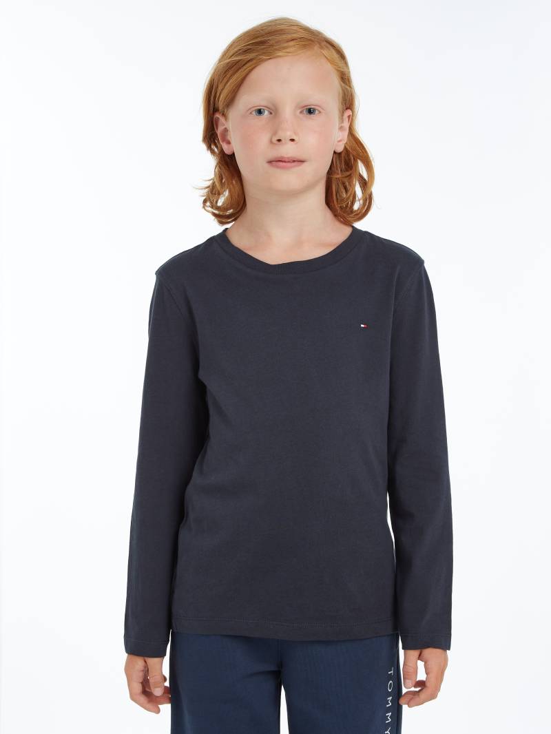 Tommy Hilfiger Langarmshirt »BOYS BASIC CN KNIT L/S«, mit Tommy Hiflger Logo-Flag von TOMMY HILFIGER