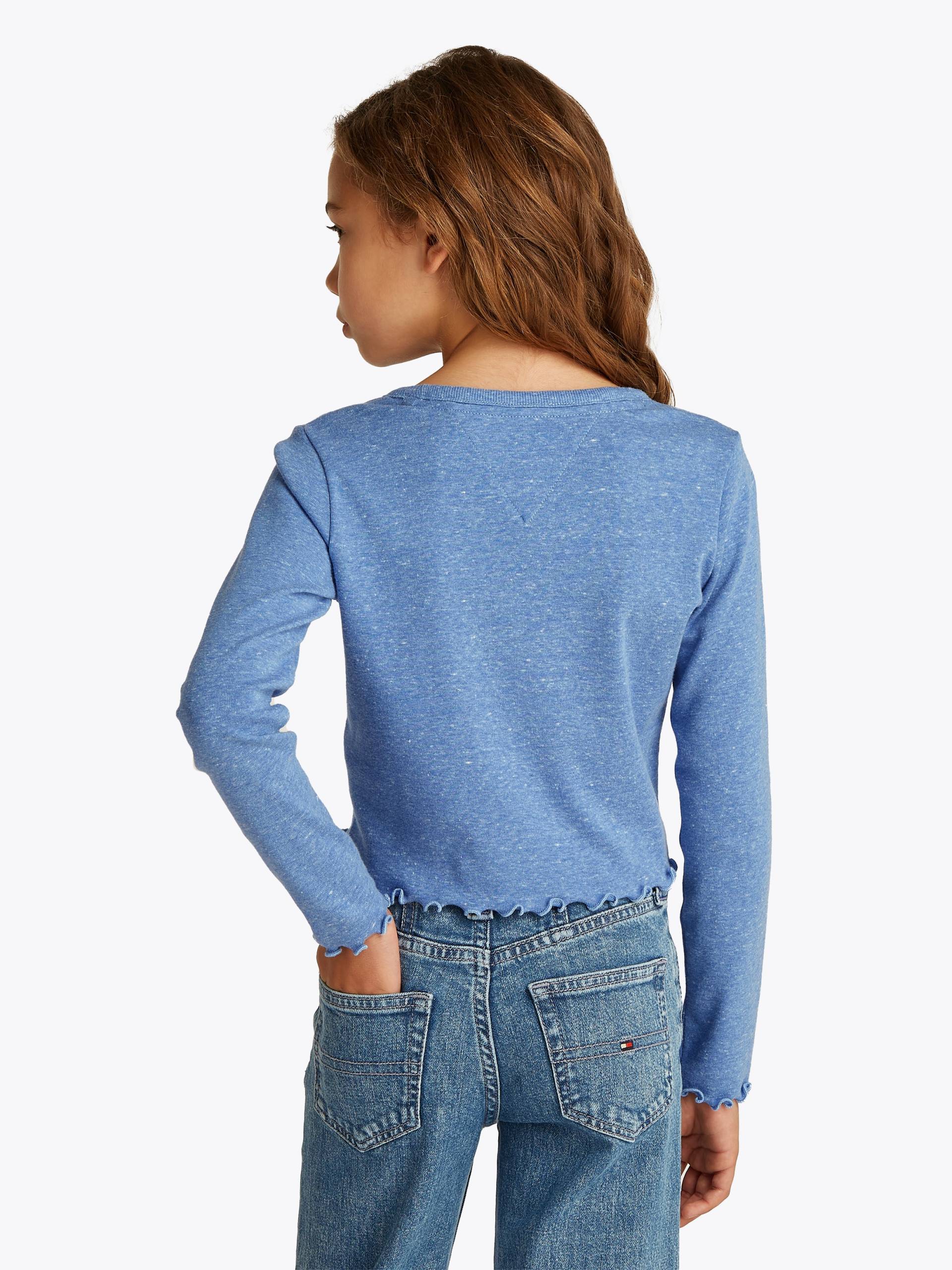 Tommy Hilfiger Langarmshirt »SLUB KNIT TOP LS«, mit gewelltem Saum Tommy Hilfiger Langarmshirt »SLUB KNIT TOP LS«, mit gewelltem Saum von TOMMY HILFIGER
