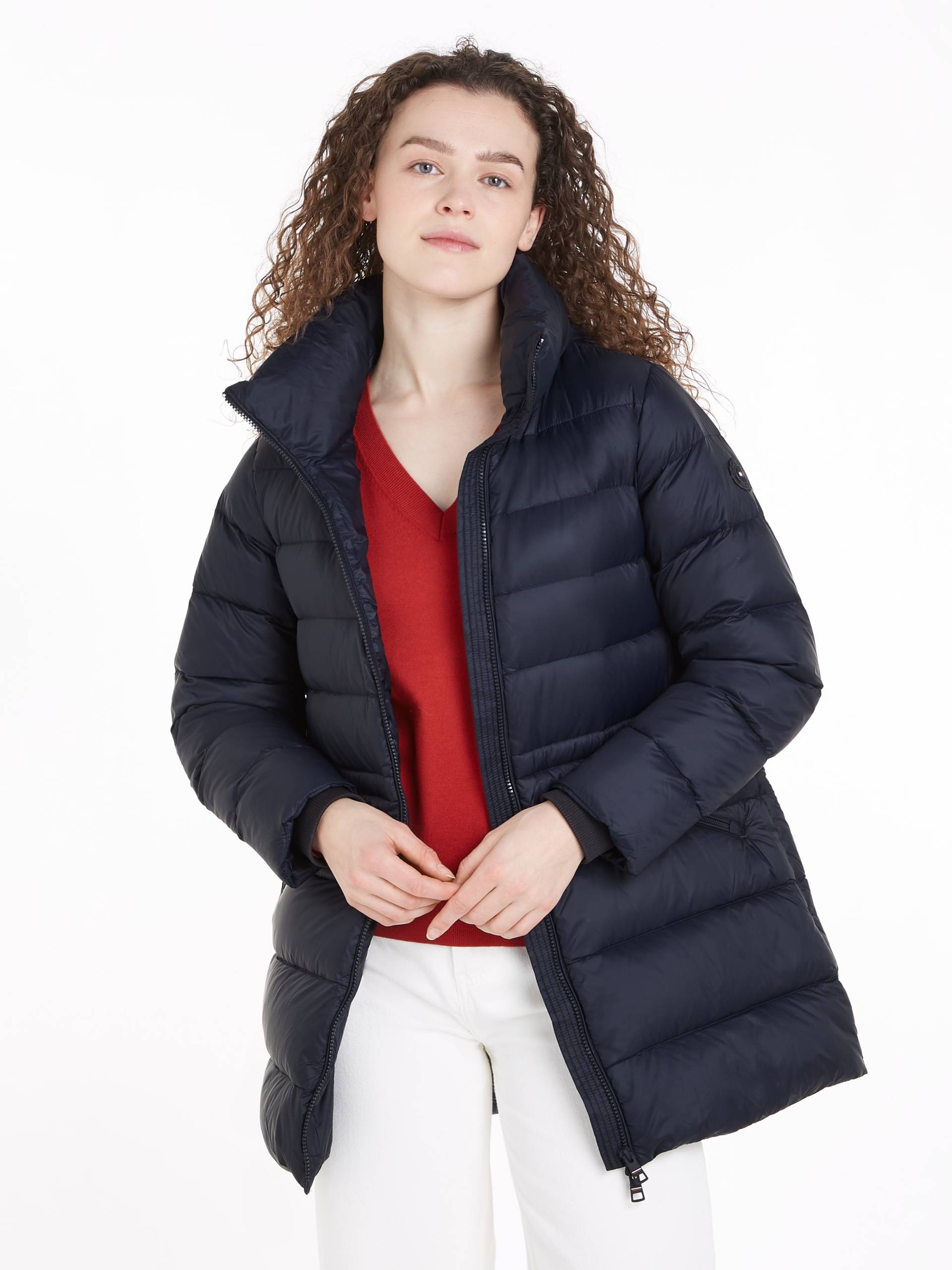 Tommy Hilfiger Langmantel, mit Logoprägung Tommy Hilfiger Langmantel, mit Logoprägung von TOMMY HILFIGER