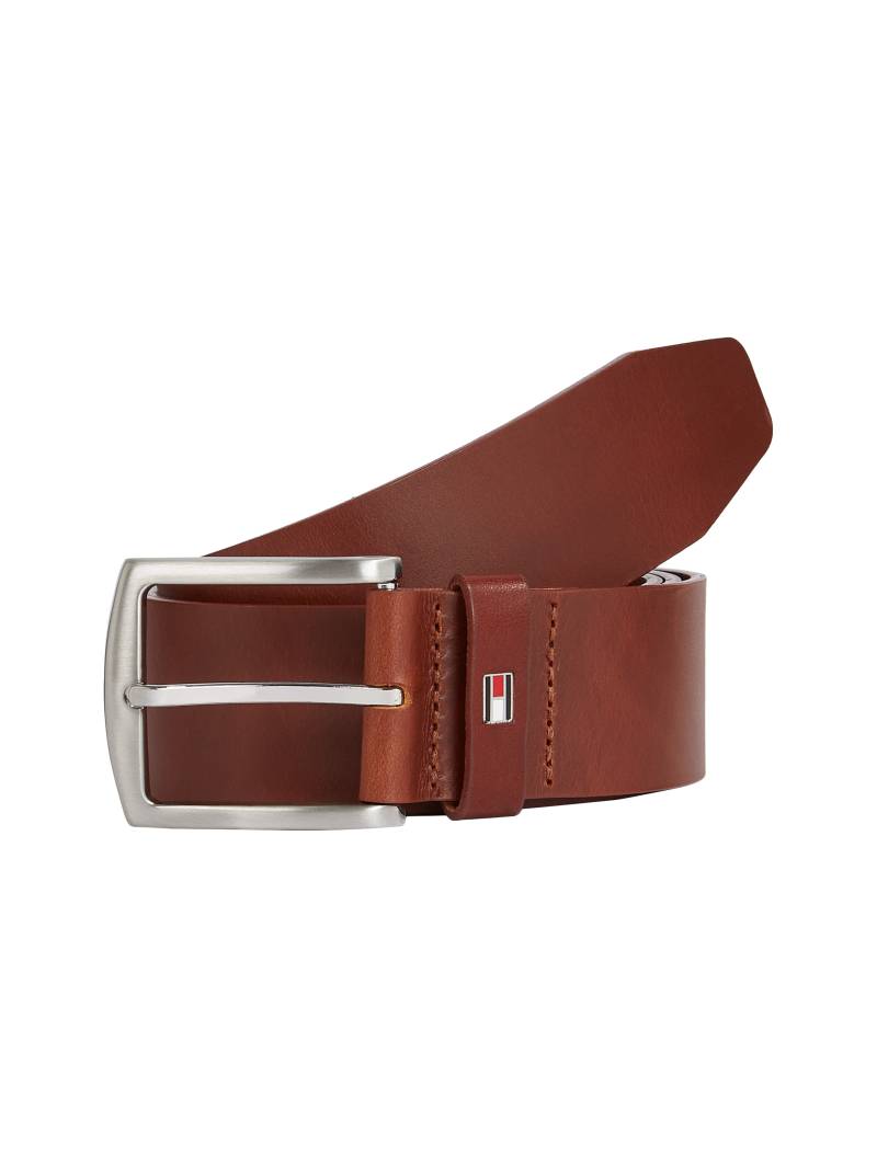 Tommy Hilfiger Ledergürtel »New Denton 4 cm«, NEW DENTON BELT mit Flag-Logoschlaufe von TOMMY HILFIGER