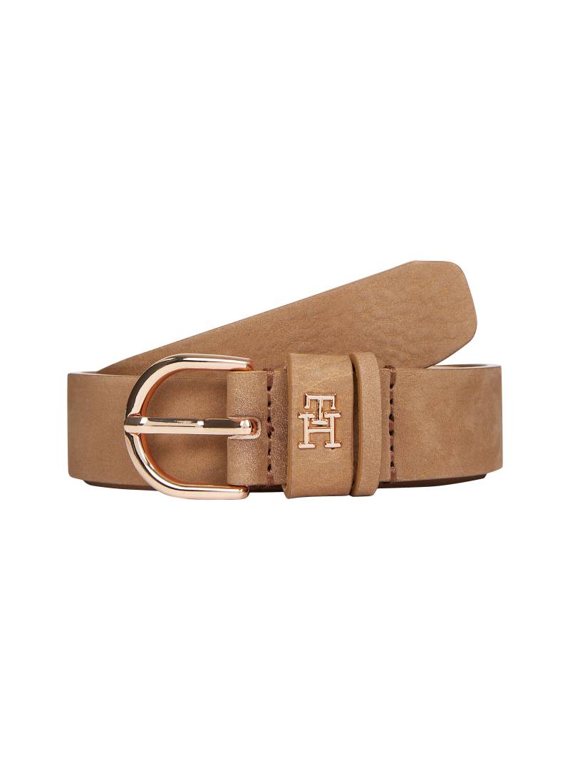 Tommy Hilfiger Ledergürtel »ESSENTIAL EFFORTLESS 2.5 NUBUCK«, Logoemblem, weiche Haptik von TOMMY HILFIGER