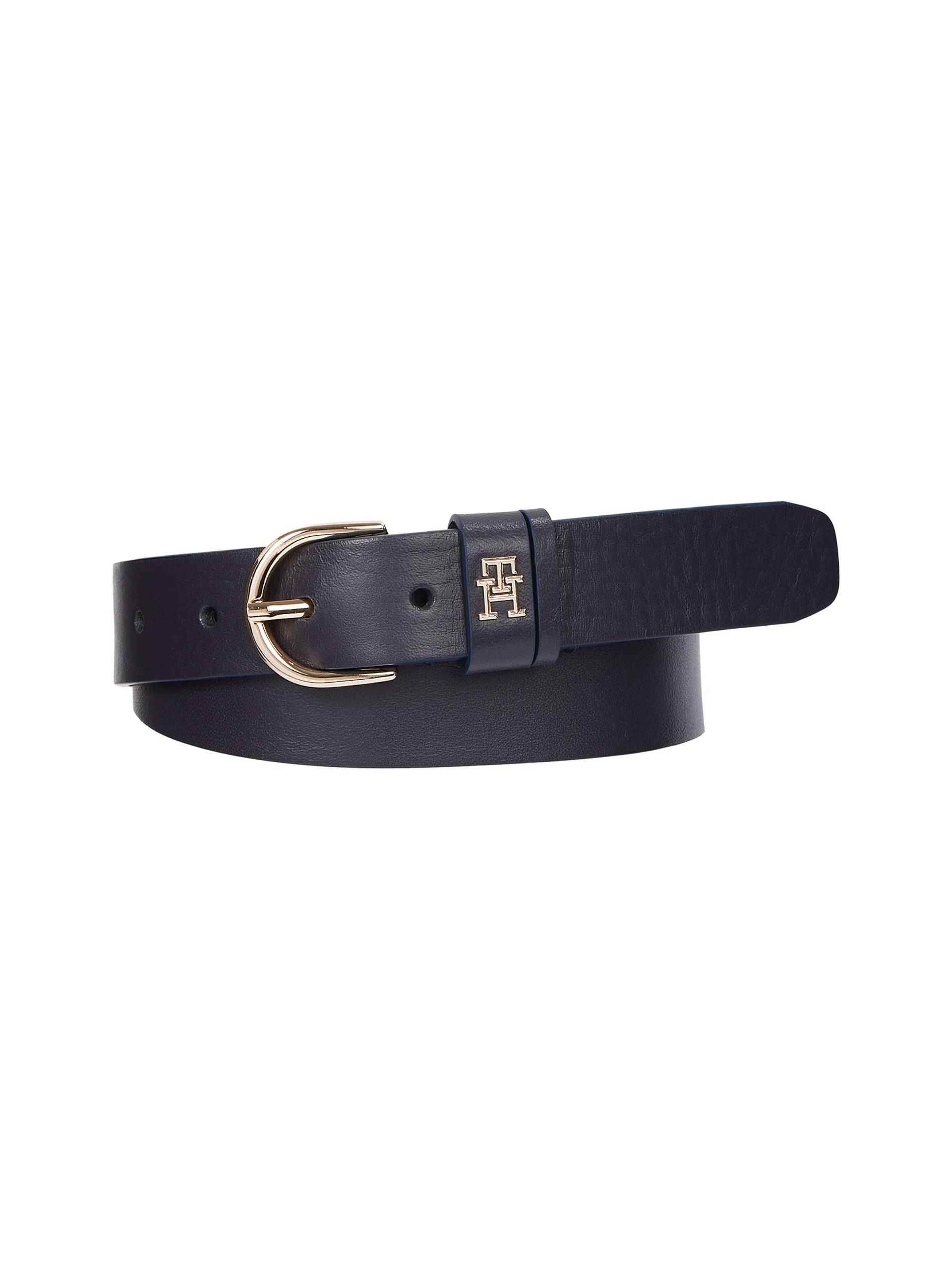 Tommy Hilfiger Ledergürtel »Essential Effortless 2.5 cm«, mit elegant abgerundeter Schnalle von TOMMY HILFIGER