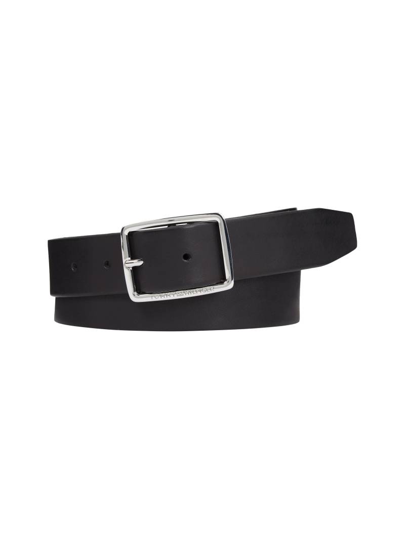 Tommy Hilfiger Ledergürtel »New Buckle«, mit glänzender Logo-Schnalle von TOMMY HILFIGER