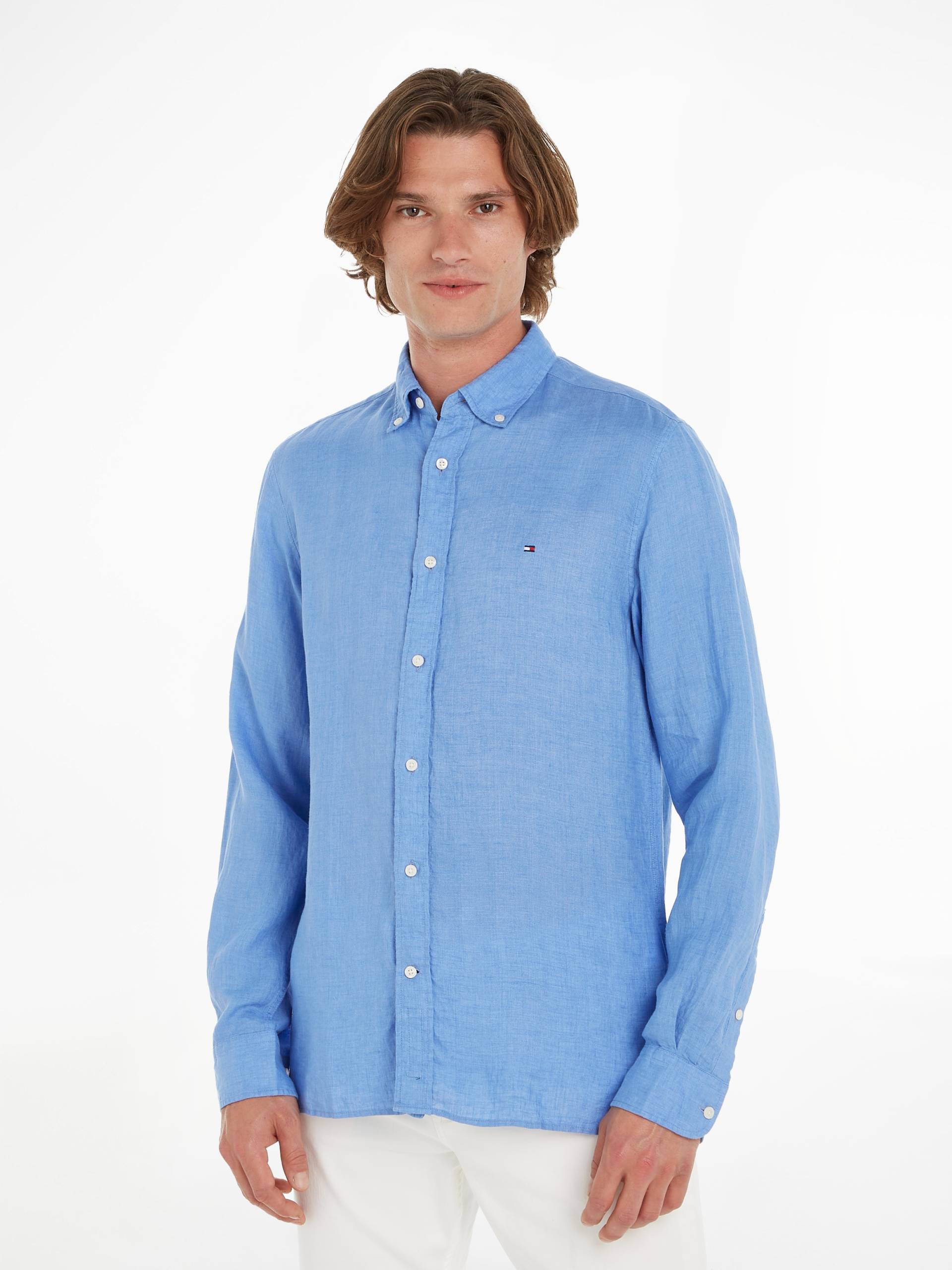 Tommy Hilfiger Leinenhemd »PIGMENT DYED LI SOLID RF SHIRT« von TOMMY HILFIGER