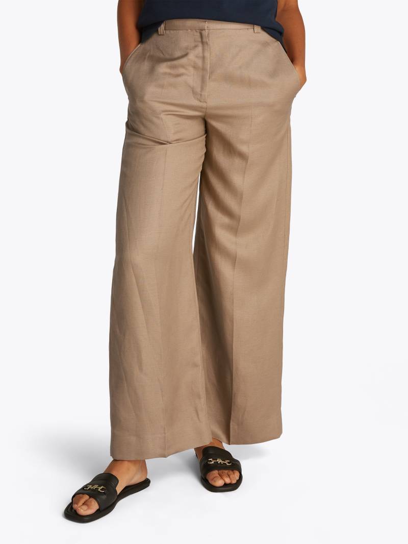 Tommy Hilfiger Leinenhose »VISCOSE LINEN WIDE LEG PANTS«, mit Bügelfalten,kühlendes Premium Leinen von TOMMY HILFIGER