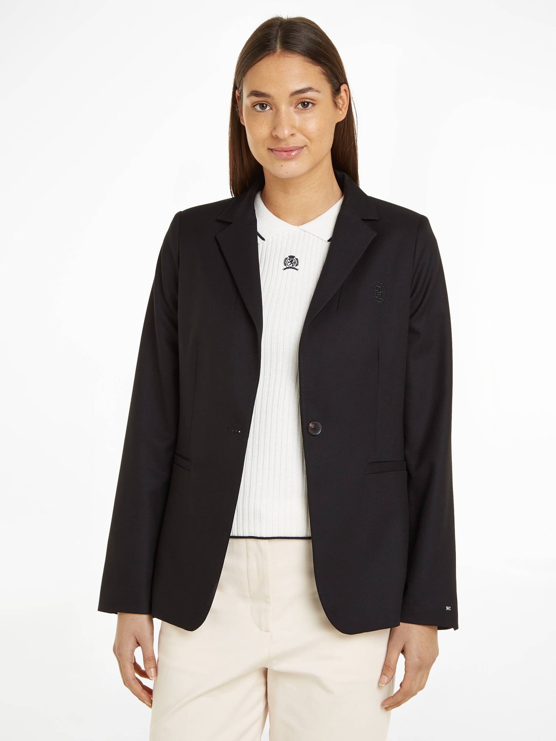 Tommy Hilfiger Longblazer »SMD CORE REGULAR SB BLAZER«, mit Logostickerei Tommy Hilfiger Longblazer »SMD CORE REGULAR SB BLAZER«, mit Logostickerei von TOMMY HILFIGER