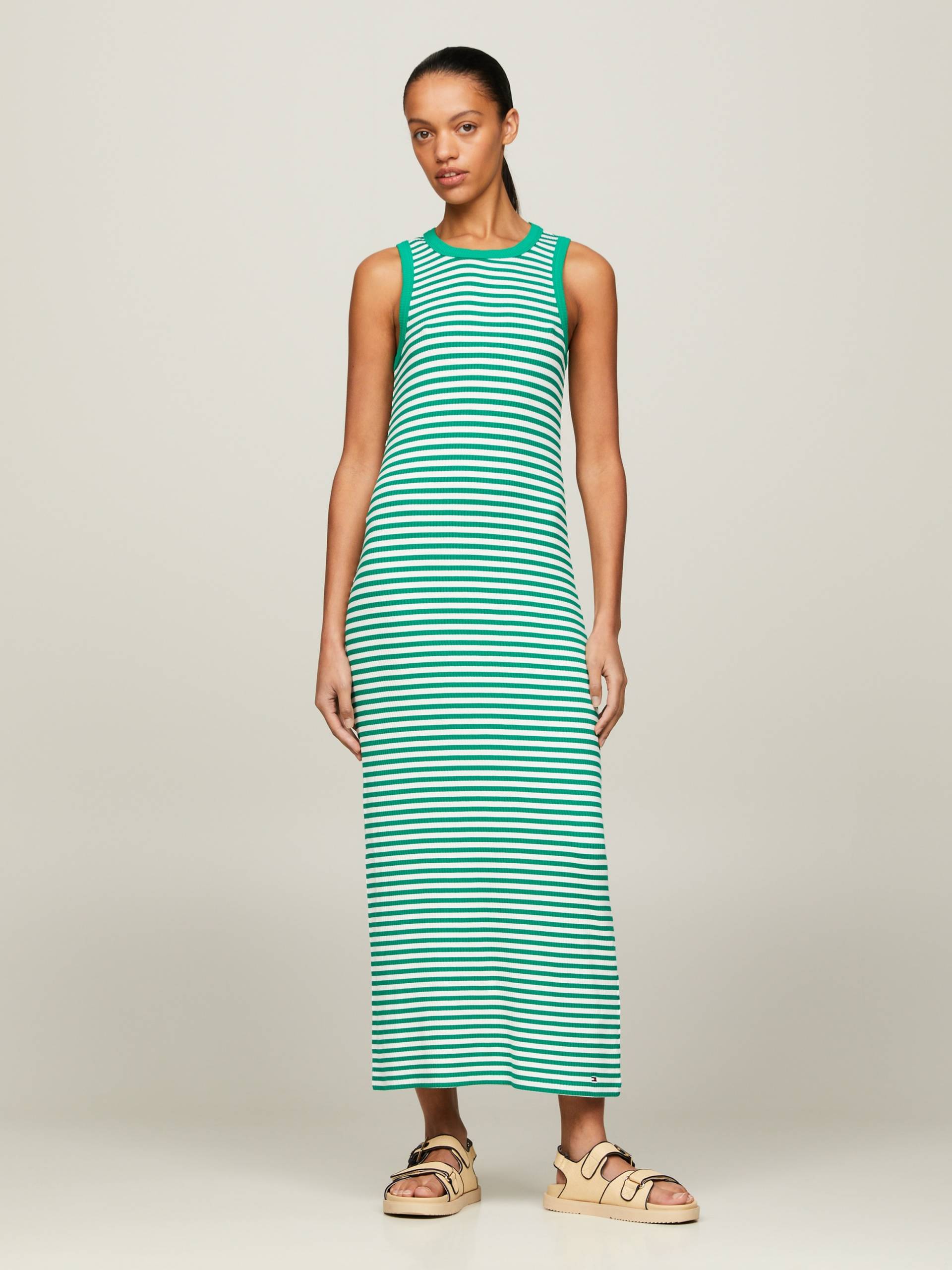 Tommy Hilfiger Midikleid »SLIM 5X2 STR RIB MIDI DRESS NS«, in gestreigter Optik Tommy Hilfiger Midikleid »SLIM 5X2 STR RIB MIDI DRESS NS«, in gestreigter Optik von TOMMY HILFIGER