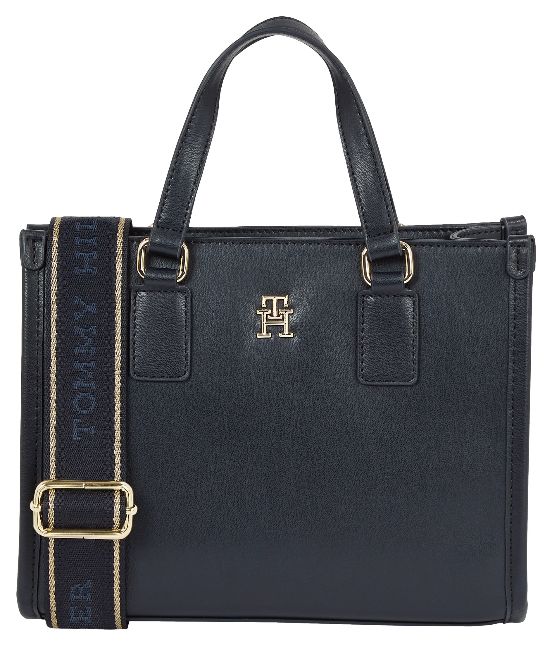 Tommy Hilfiger Mini Bag »TH MONOTYPE MINI TOTE«, Handtasche Damen Tasche Damen Schultertasche Henkeltasche von TOMMY HILFIGER