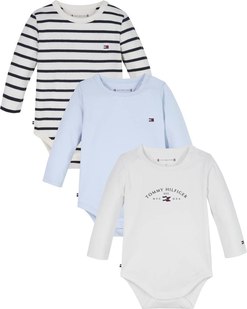 Tommy Hilfiger Neugeborenen-Geschenkset »ESSENTIAL 3 PACK BODY GIFTPACK«, mit Logo-Stickereien von TOMMY HILFIGER