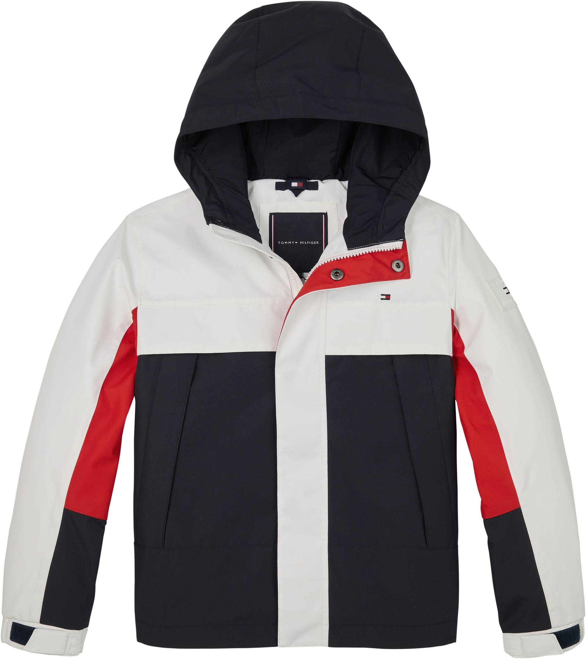 Tommy Hilfiger Outdoorjacke »COLORBLOCK HOODED JACKET«, mit Kapuze, Kinder bis 16 Jahre von TOMMY HILFIGER