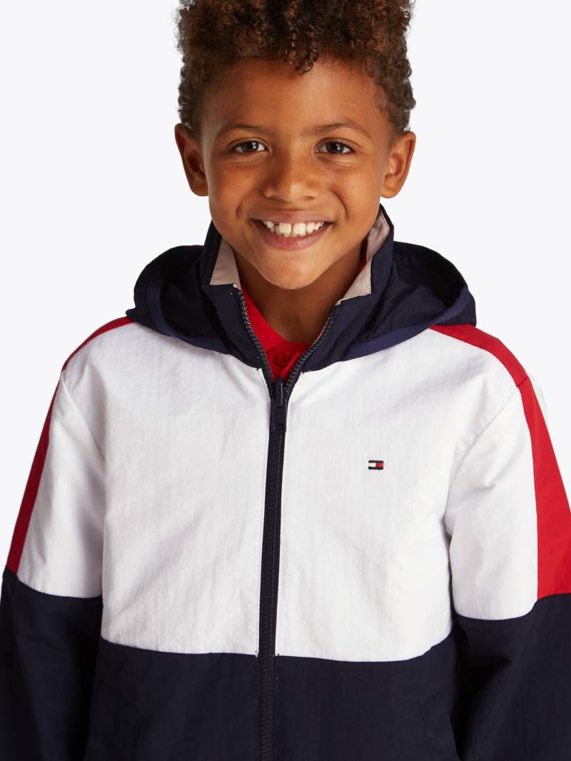 Tommy Hilfiger Outdoorjacke »COLOURBLOCK REVERSIBLE JACKET«, mit Kapuze, im Colorblock-Design von TOMMY HILFIGER