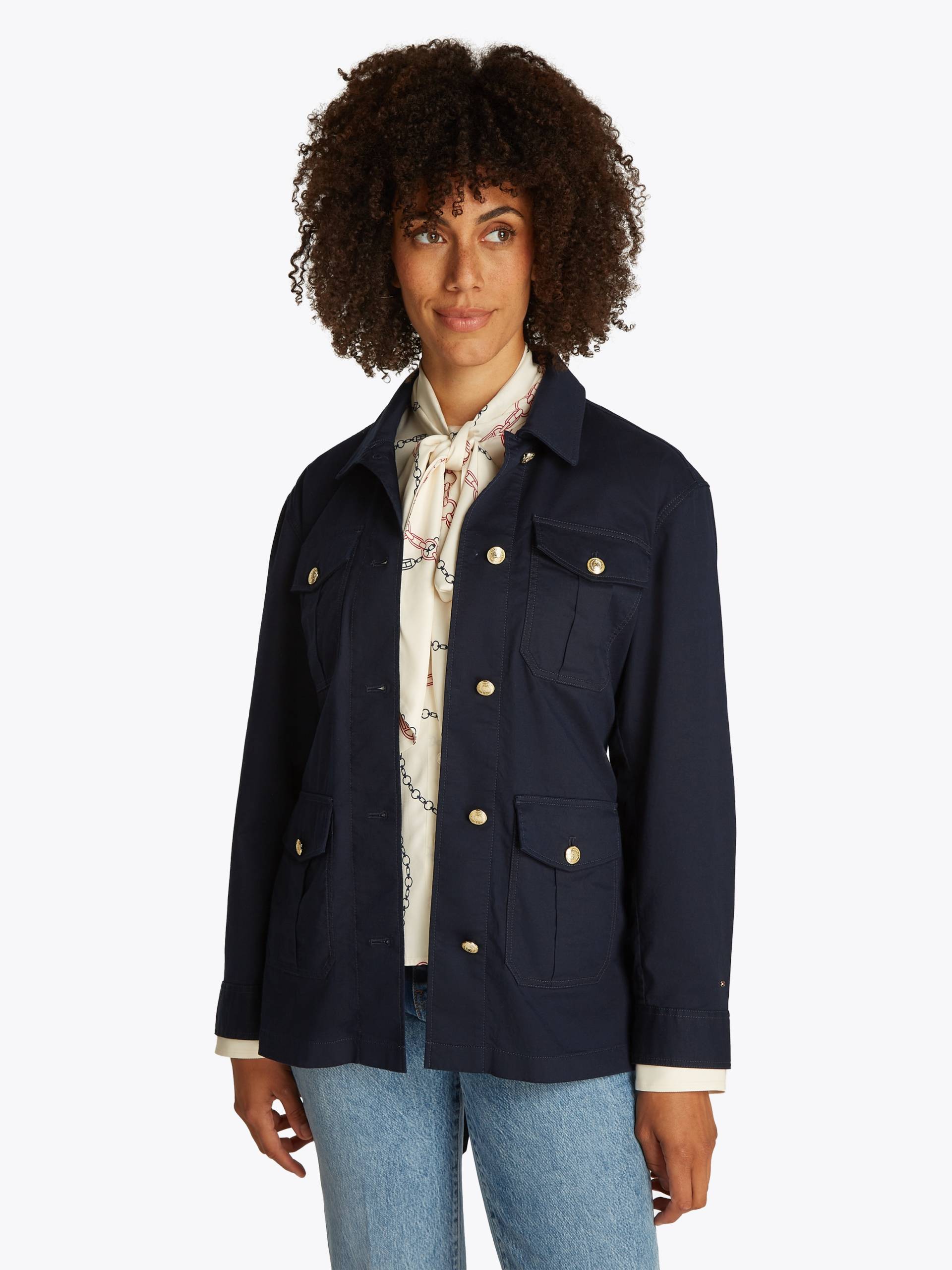 Tommy Hilfiger Outdoorjacke »GOLD BUTTON UTILITY JACKET«, mit goldfarbenem Knopf Tommy Hilfiger Outdoorjacke »GOLD BUTTON UTILITY JACKET«, mit goldfarbenem Knopf von TOMMY HILFIGER