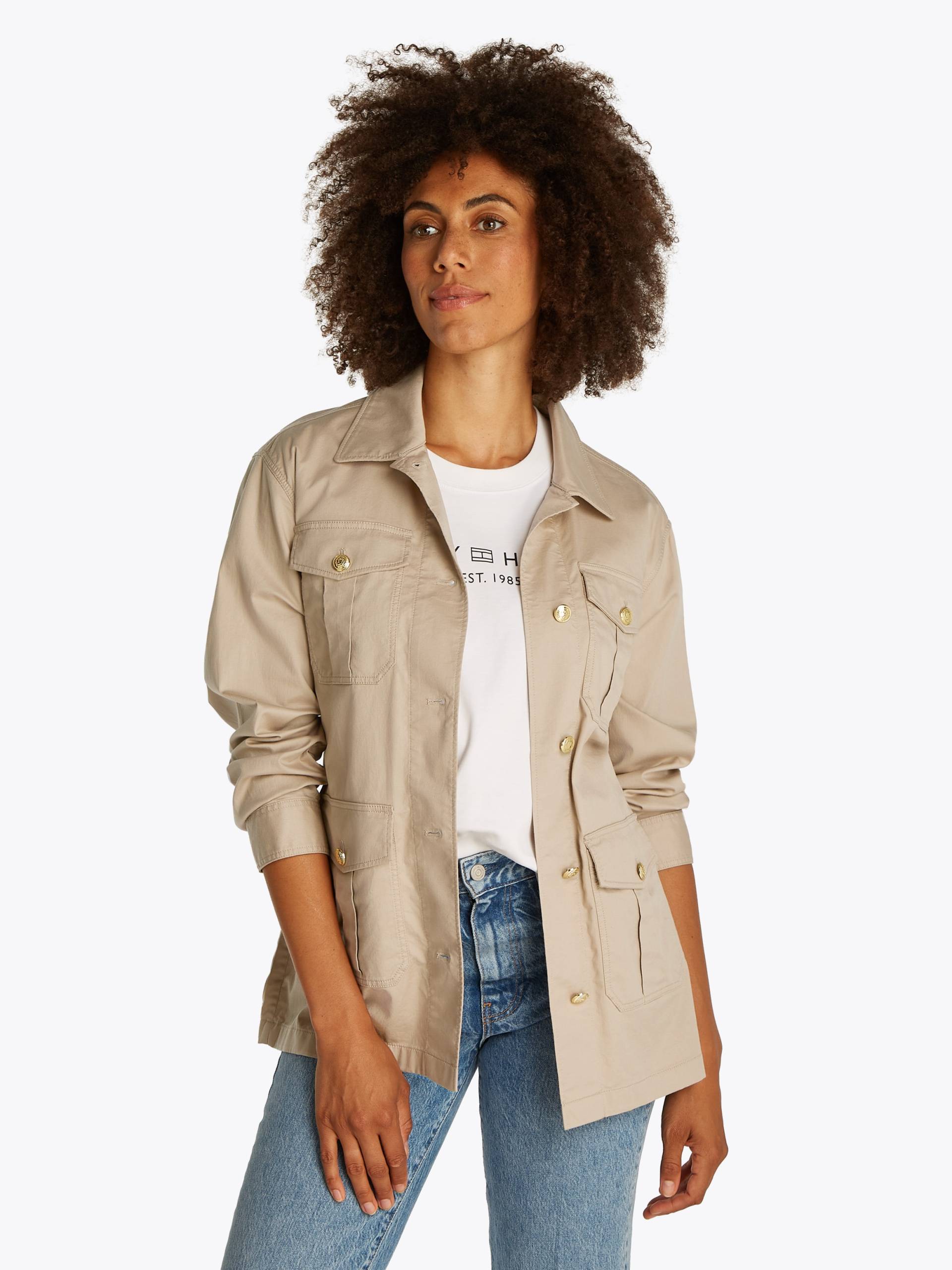 Tommy Hilfiger Outdoorjacke »GOLD BUTTON UTILITY JACKET«, mit goldfarbenem Knopf Tommy Hilfiger Outdoorjacke »GOLD BUTTON UTILITY JACKET«, mit goldfarbenem Knopf von TOMMY HILFIGER