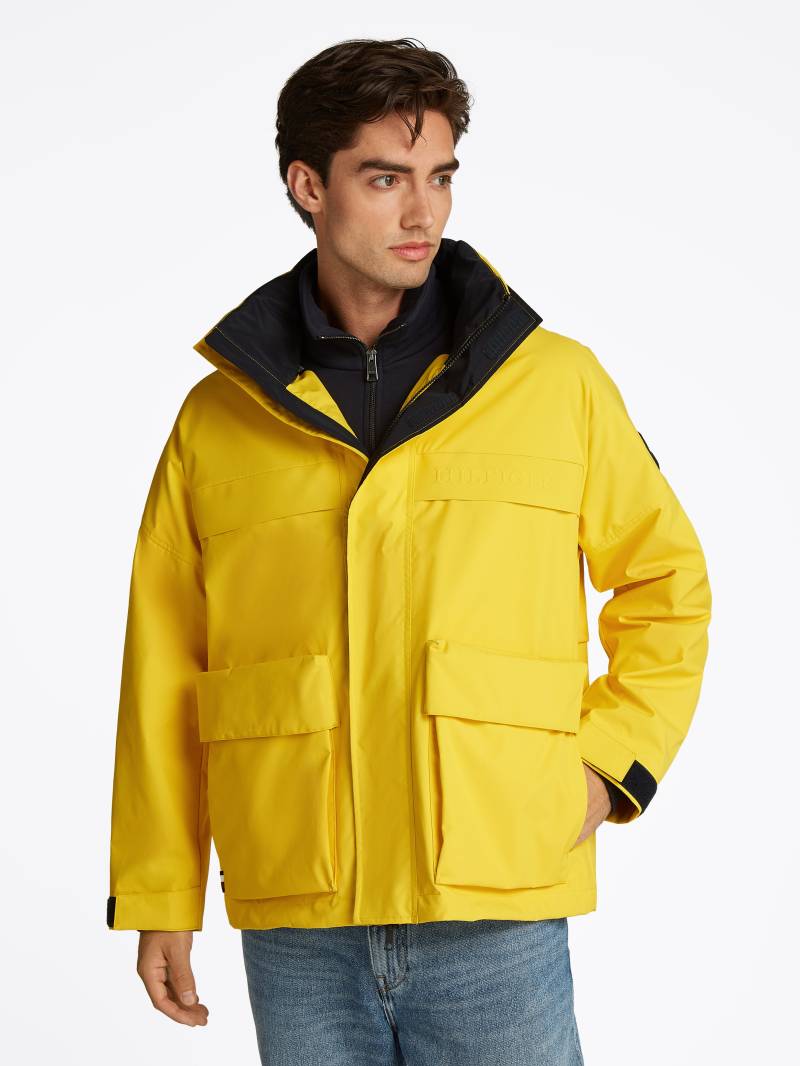 Tommy Hilfiger Outdoorjacke »REGATTA MID LENGTH JACKET«, mit Kapuze, verstaubare Kapuze mit Reissverschlussfach von TOMMY HILFIGER