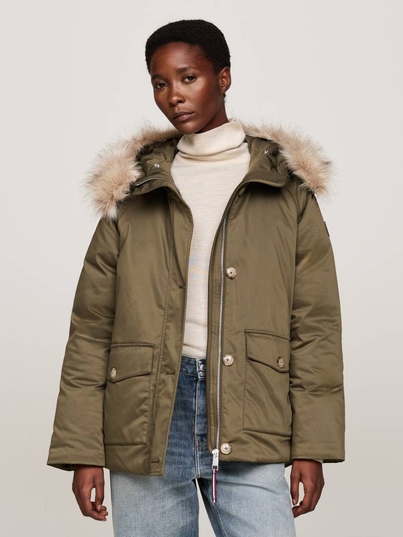 Tommy Hilfiger Parka, mit Kapuze, mit Logopatch von TOMMY HILFIGER