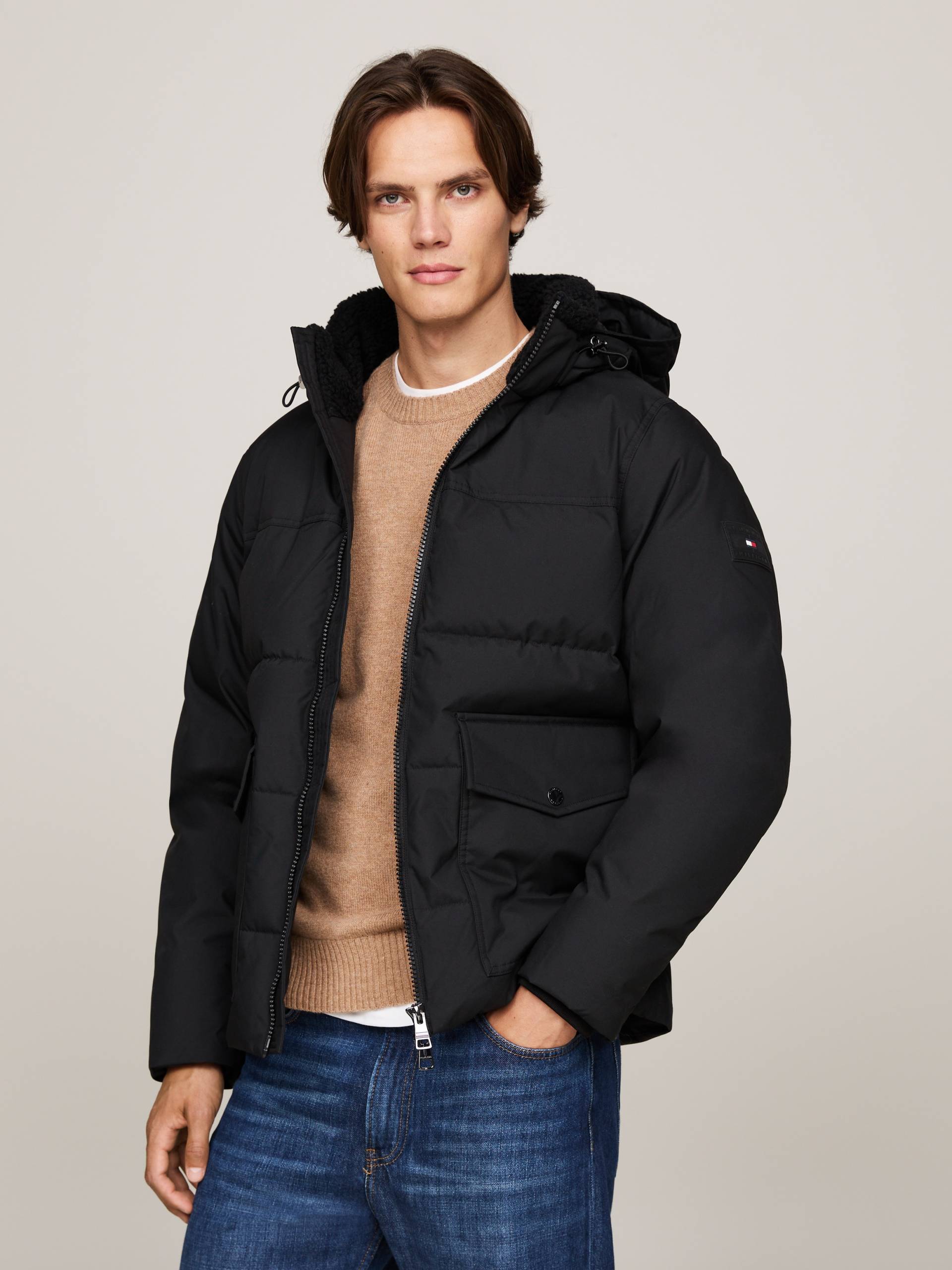 Tommy Hilfiger Parka »ROCKIE UTILITY HOODED JACKET«, mit Kapuze, Abnehmbare Kapuze mit Kordelzug, 2-Wege-Reissverschluss von TOMMY HILFIGER