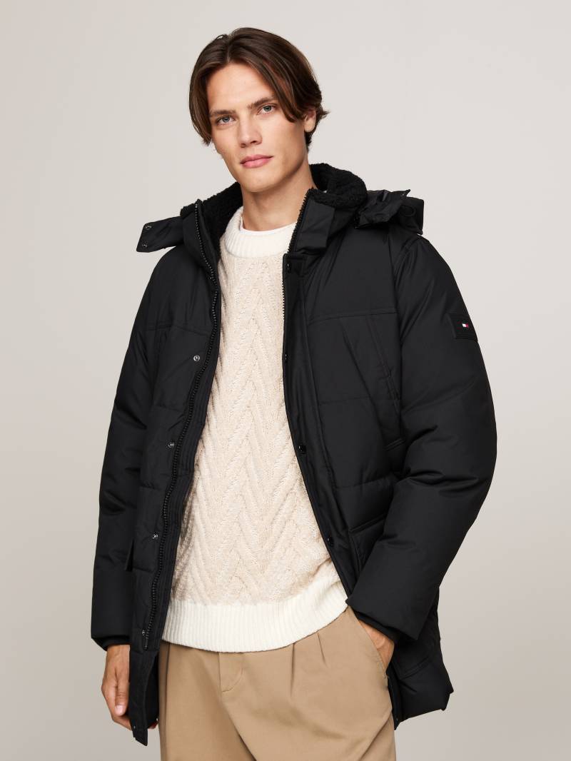 Tommy Hilfiger Parka »ROCKIE UTILITY PARKA«, mit Kapuze, hoch geschlossen, Stehakragen mit Fellimitat von TOMMY HILFIGER