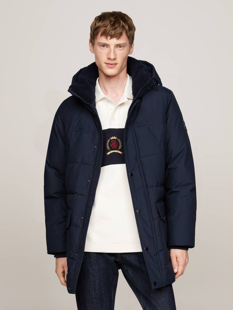 Tommy Hilfiger Parka »ROCKIE UTILITY PARKA«, mit Kapuze, hoch geschlossen, Stehakragen mit Fellimitat von TOMMY HILFIGER