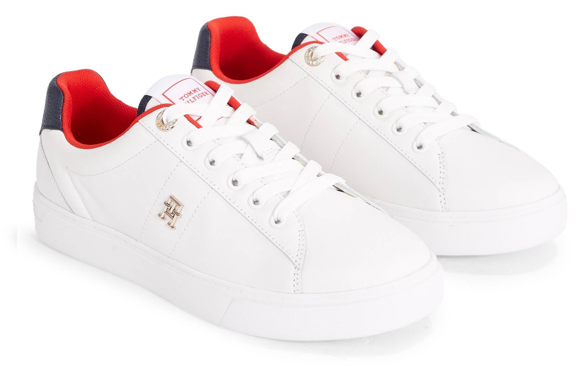 Tommy Hilfiger Plateausneaker »ESSENTIAL ELEVATED COURT SNEAKER«, in nachhaltiger Verarbeitung, Freizeitschuh, Halbschuh, Schnürschuh von TOMMY HILFIGER