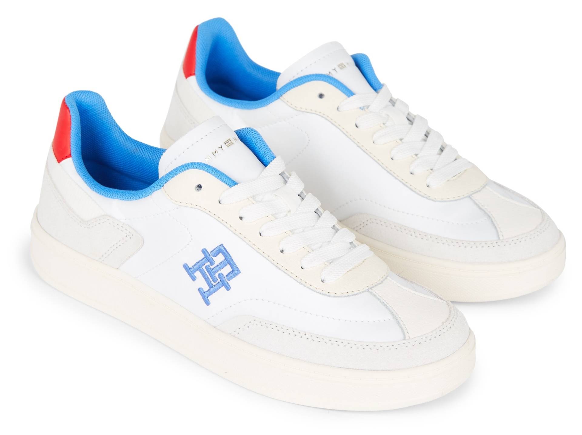 Tommy Hilfiger Plateausneaker »TH HERITAGE COURT SNEAKER«, mit TH-Logostickerei, Freizeitschuh, Halbschuh, Schnürschuh von TOMMY HILFIGER