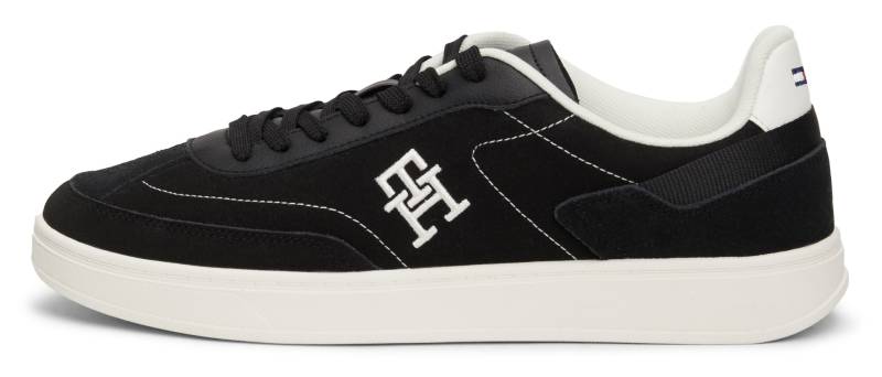 Tommy Hilfiger Plateausneaker »TH HERITAGE COURT SNEAKER SDE«, Freizeitschuh, Halbschuh, Schnürschuh mit seitlichem TH-Logo von TOMMY HILFIGER