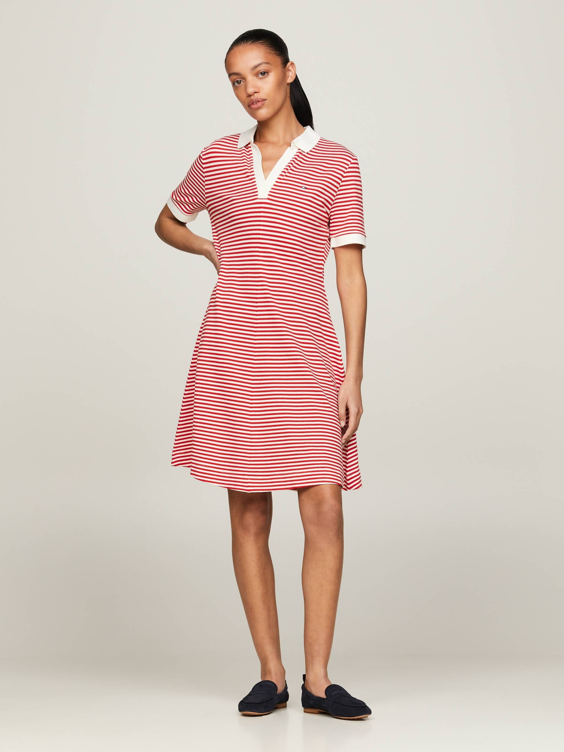 Tommy Hilfiger Polokleid »F&F OPEN PLCKT LYCLL POLO DRS SS«, mit Logostickerei Tommy Hilfiger Polokleid »F&F OPEN PLCKT LYCLL POLO DRS SS«, mit Logostickerei von TOMMY HILFIGER