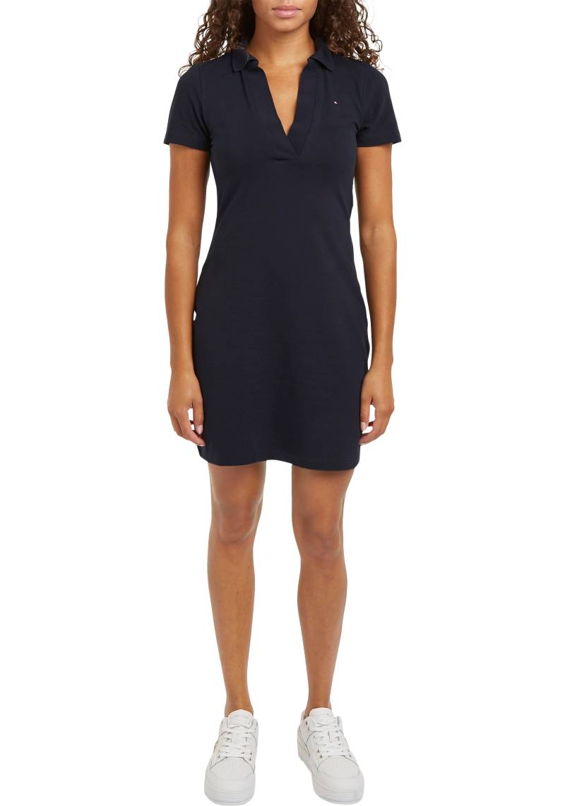 Tommy Hilfiger Polokleid »SLIM OPEN NK POLO DRESS SS«, mit gestickter Tommy Hilfiger Flagge von TOMMY HILFIGER