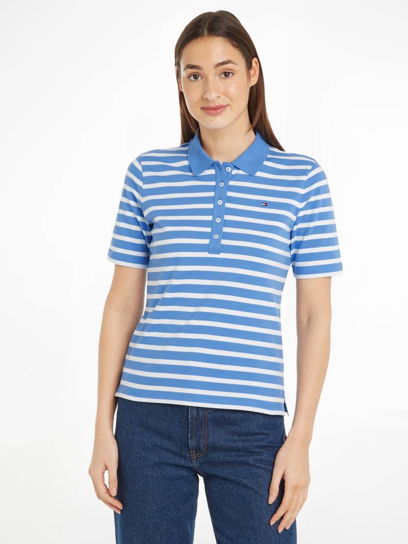 Tommy Hilfiger Poloshirt »1985 REG PIQUE STRIPE POLO SS«, mit dezenter Tommy Hilfiger Logostickerei von TOMMY HILFIGER