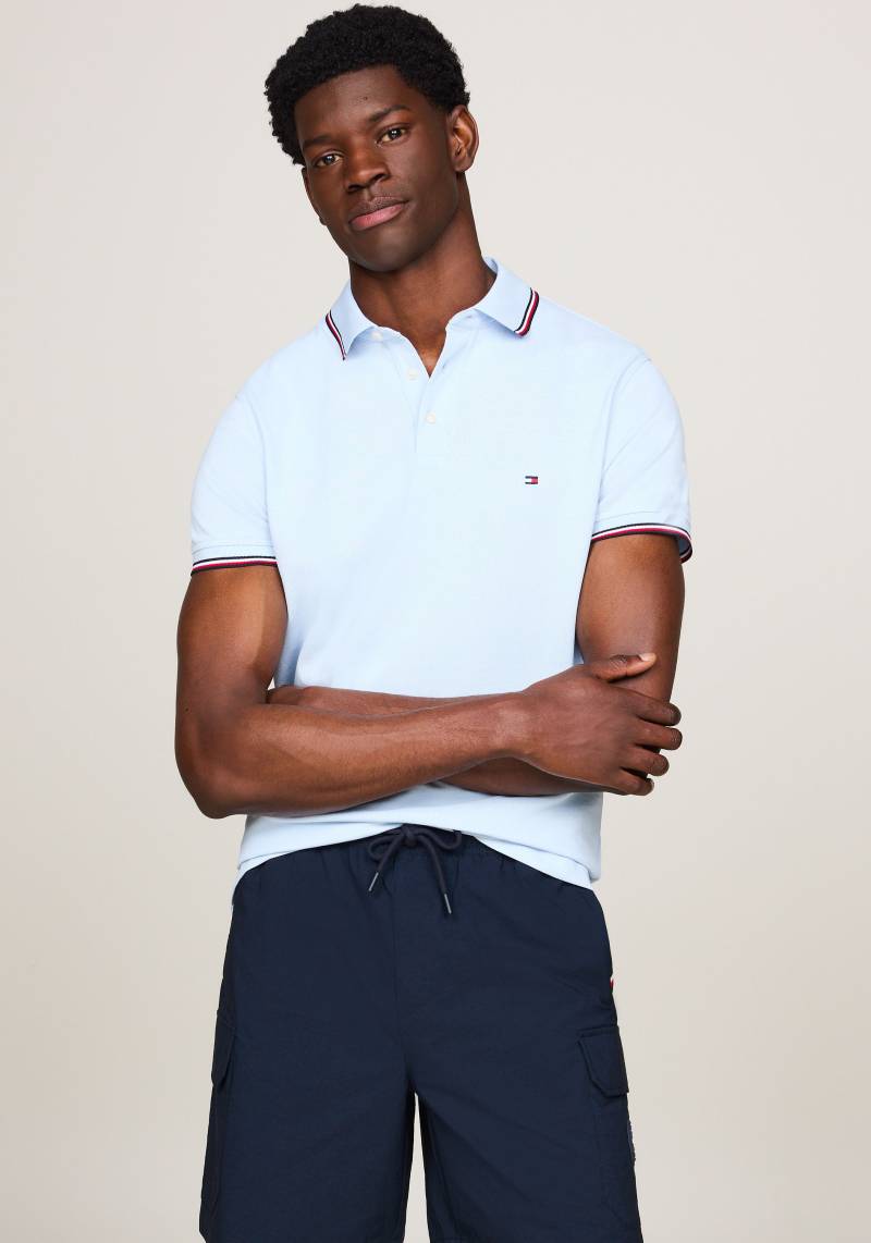 Tommy Hilfiger Poloshirt »1985 RWB TIPPED SLIM POLO«, mit TH-Farben an Ärmel und Kragen von TOMMY HILFIGER