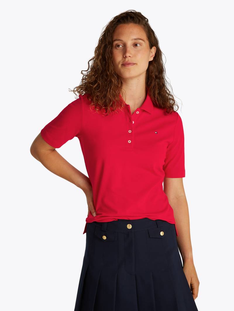 Tommy Hilfiger Poloshirt »1985 Regular Fit Pique Premium Polo«, mit Logo-Stickerei, mit Seitenschlitzen von TOMMY HILFIGER